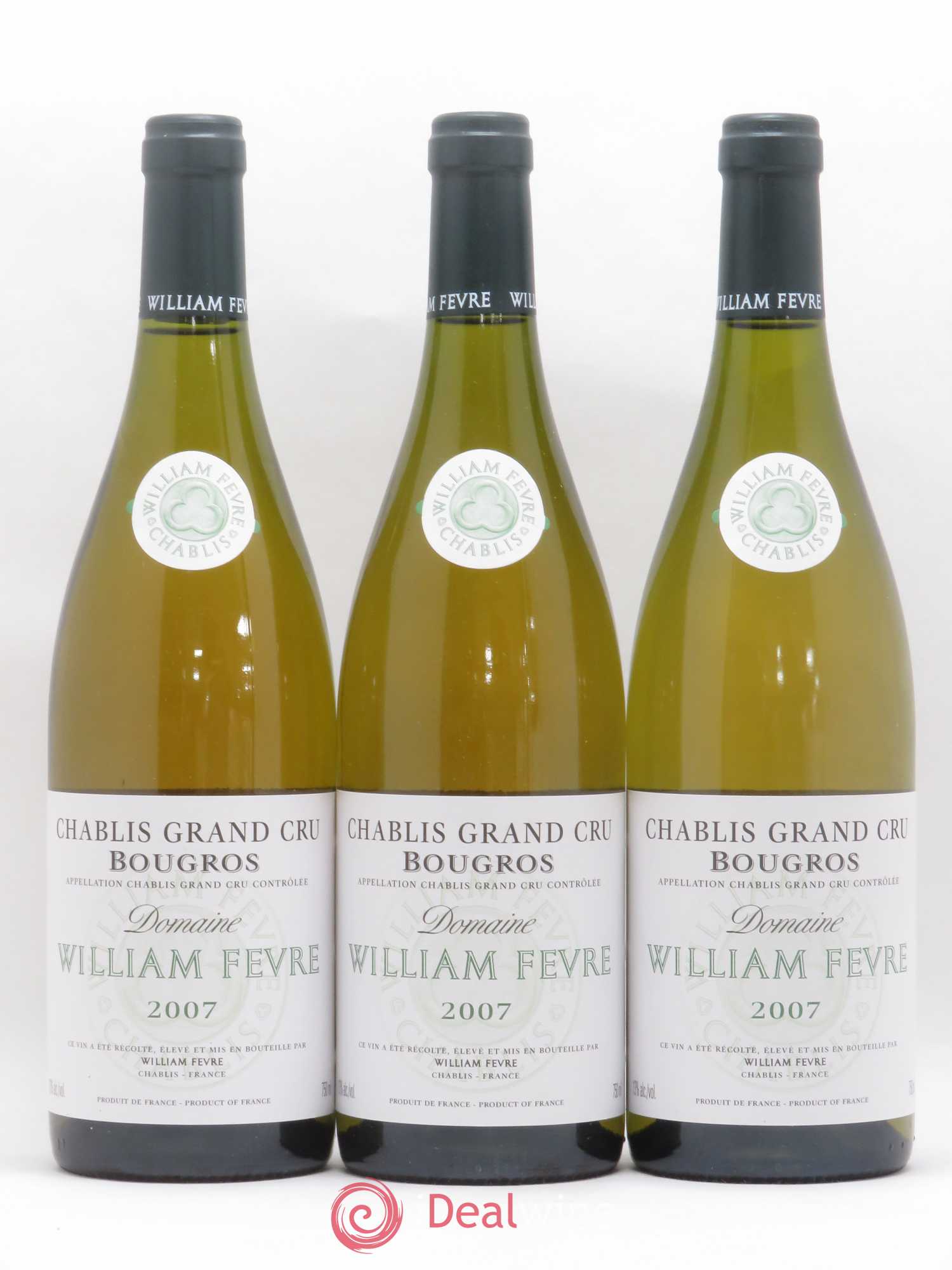 Chablis Grand Cru Bougros William Fèvre 2007 - Lot de 3 bouteilles - 0