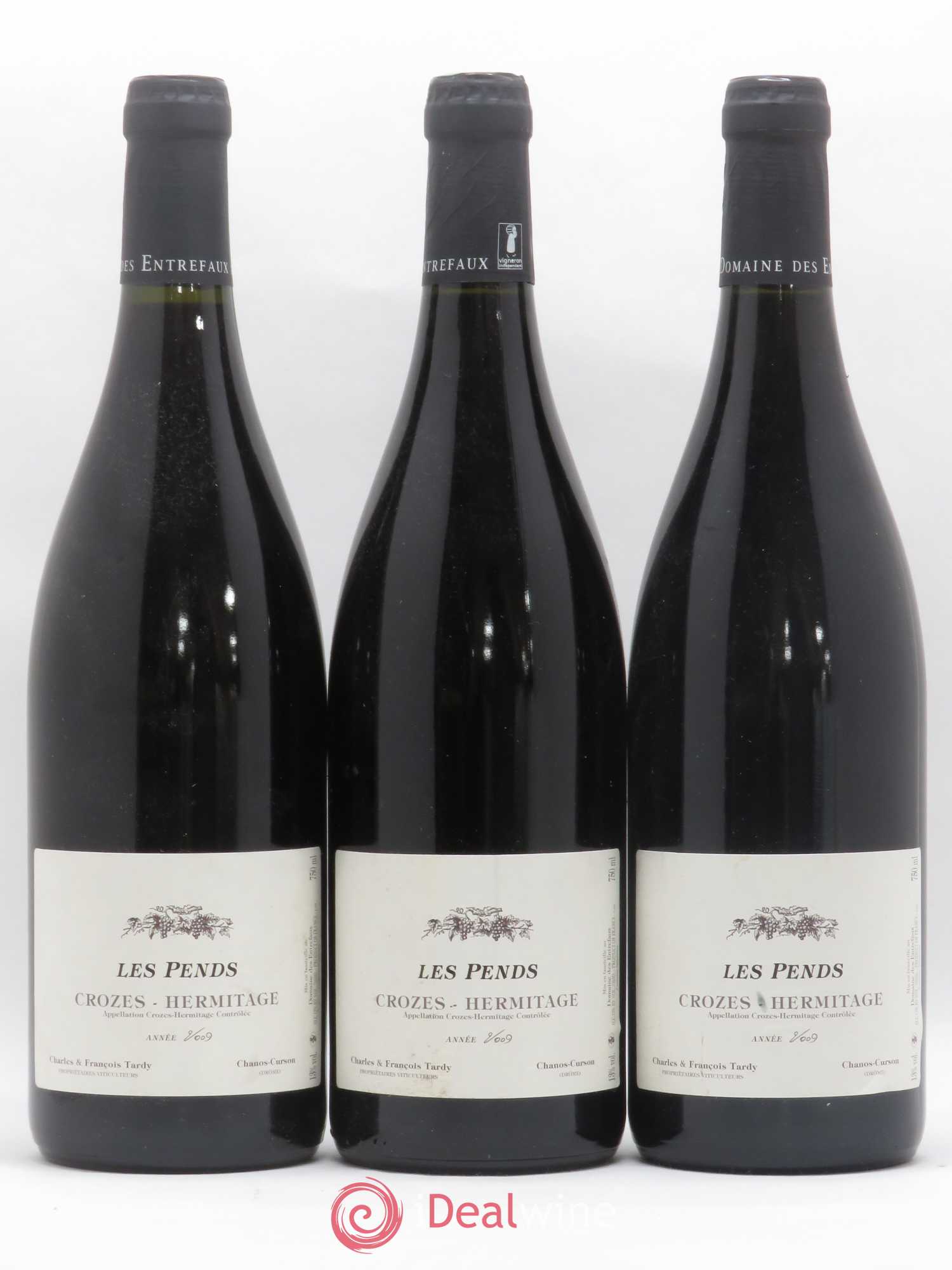 Crozes-Hermitage Les Pends Domaine des Entrefaux 2009 - Posten von 3 Flaschen - 0