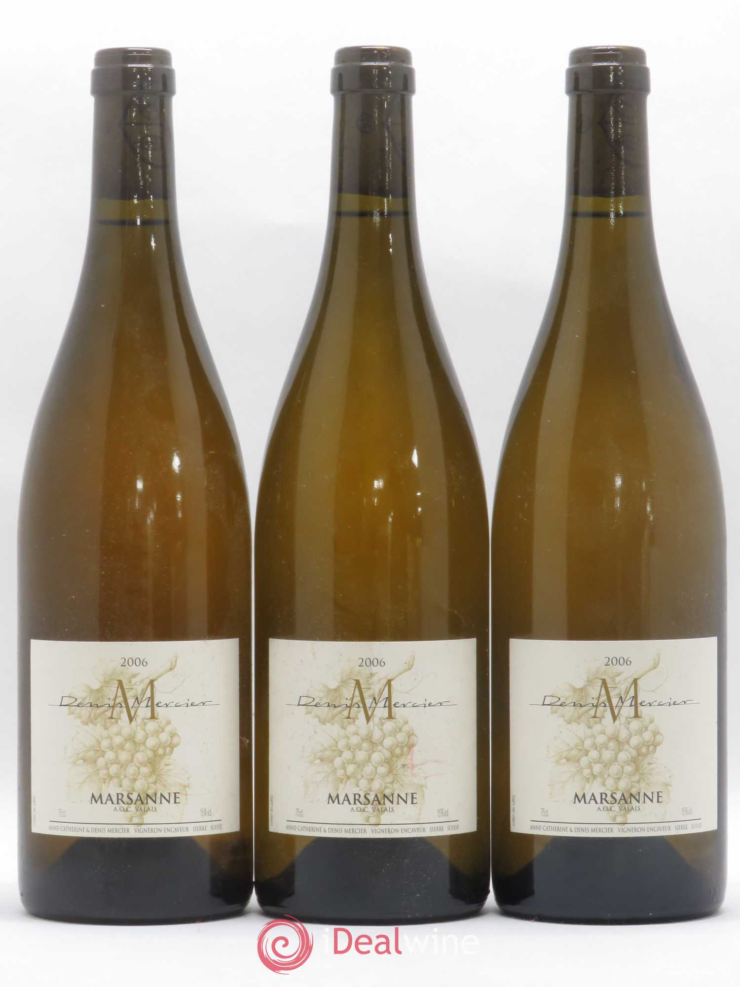 Valais Marsanne Denis Mercier 2006 - Posten von 3 Flaschen - 0