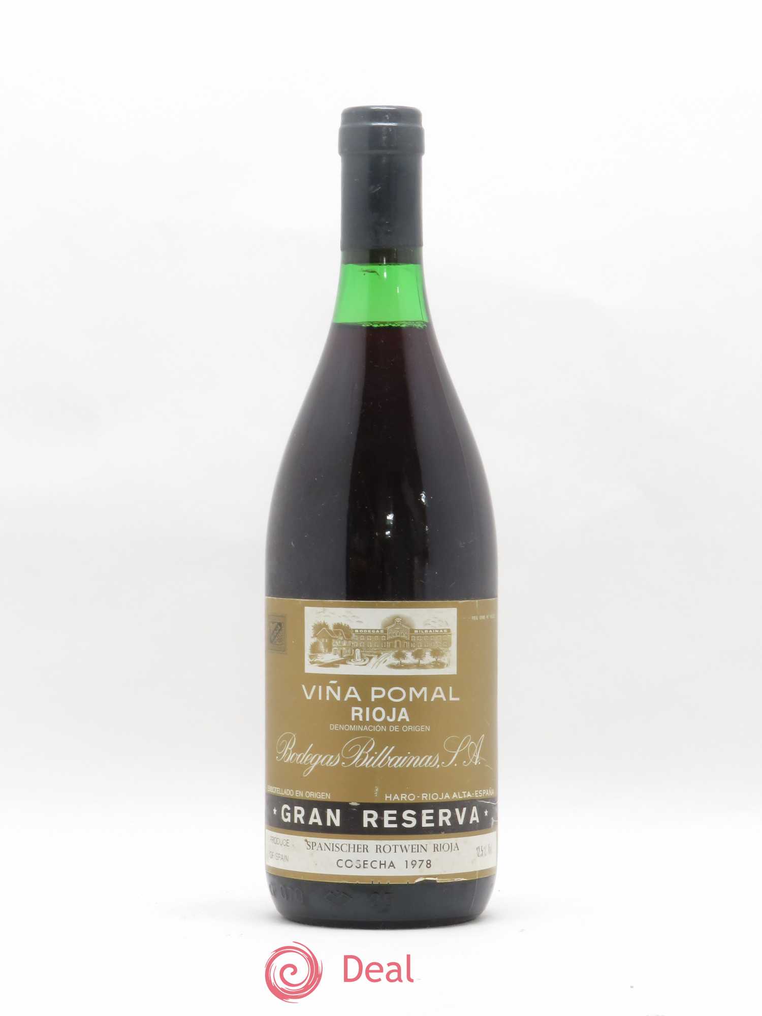 Rioja DOCA Vina Pomal Gran Reserva Bodegas Bilbainas 1978 - Lot de 1 bouteille - 0
