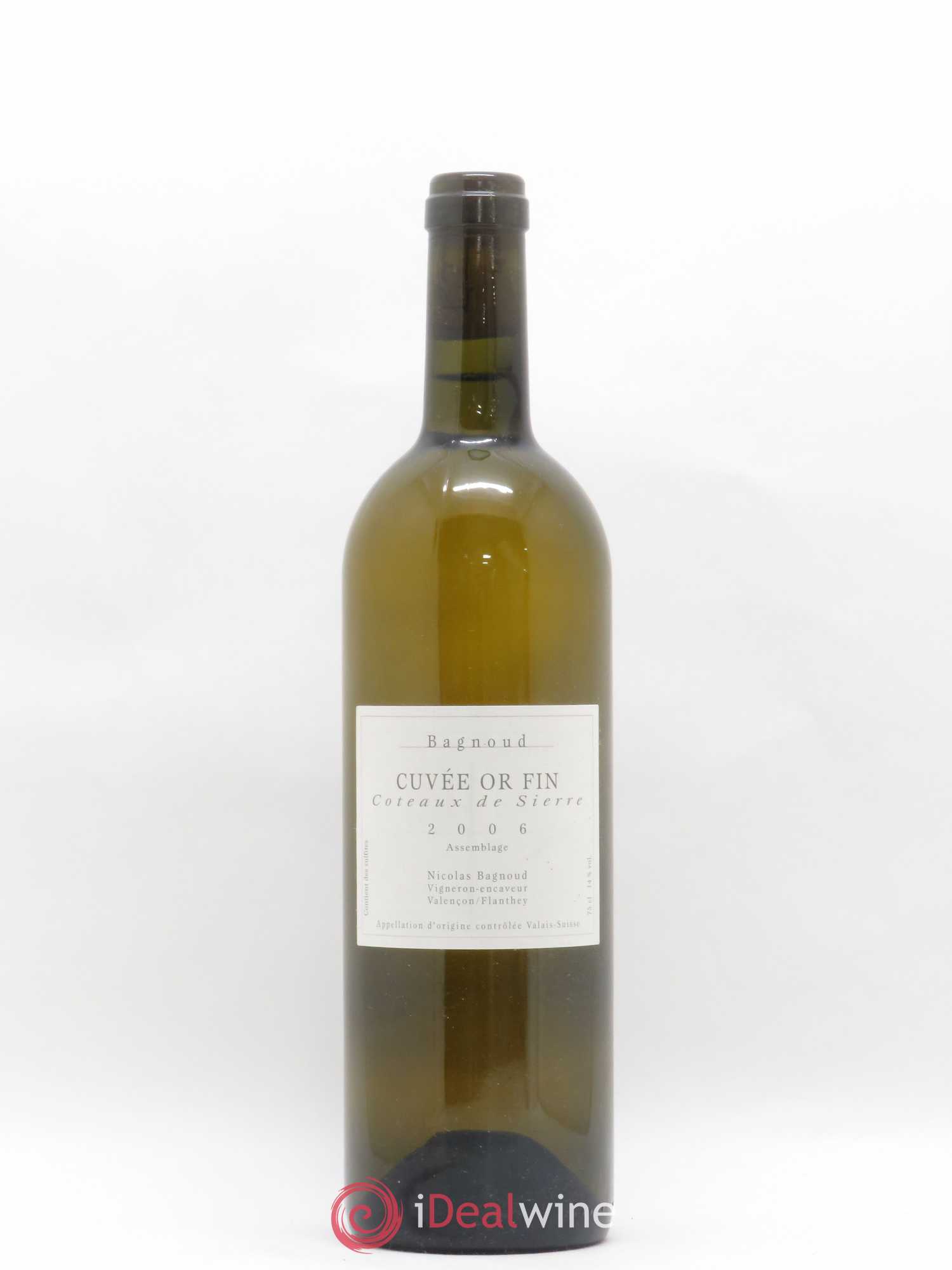 Valais Côteaux de Sierre Cuvée Or Fin Nicolas Bagnoud 2006 - Posten von 1 Flasche - 0