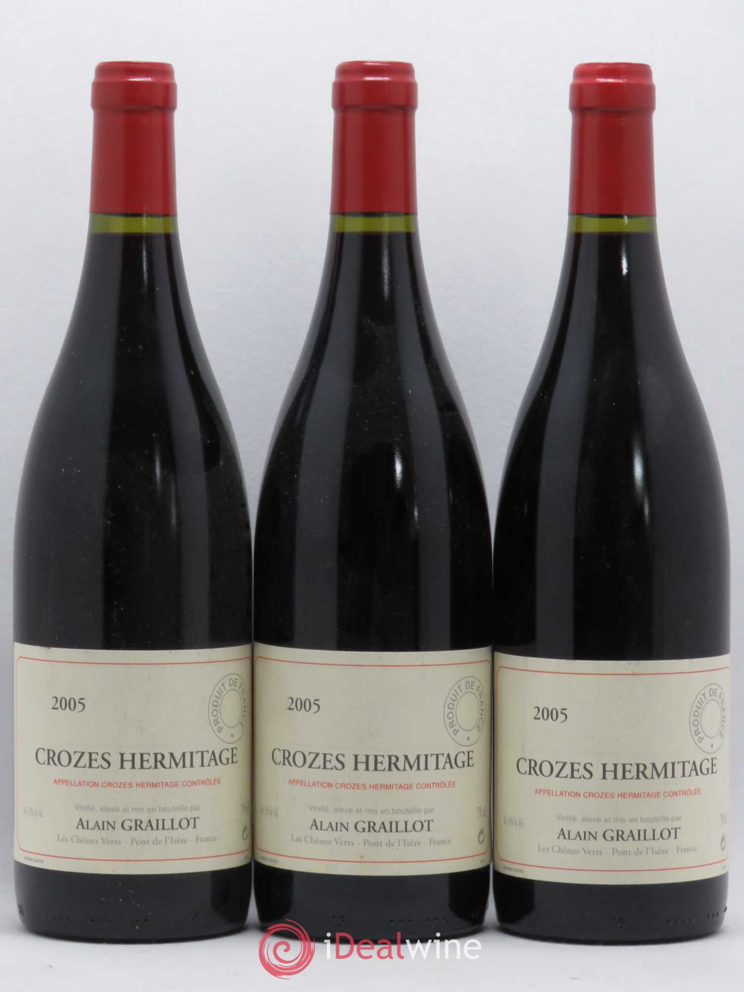 Crozes-Hermitage Domaine Graillot 2005 - Lot de 3 bouteilles - 0