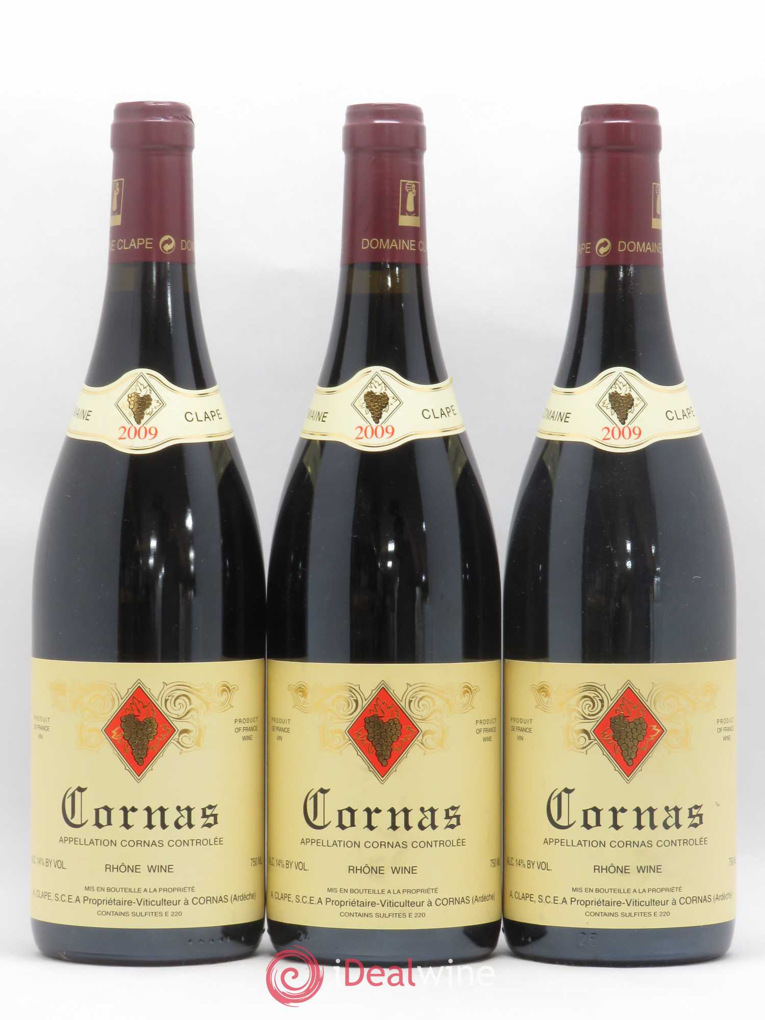 Cornas Auguste Clape 2009 - Lot de 3 bouteilles - 0