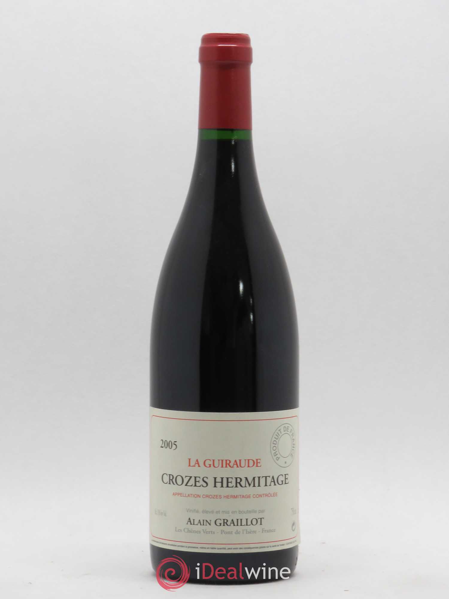 Crozes-Hermitage La Guiraude Domaine Graillot 2005 - Lot de 1 bouteille - 0
