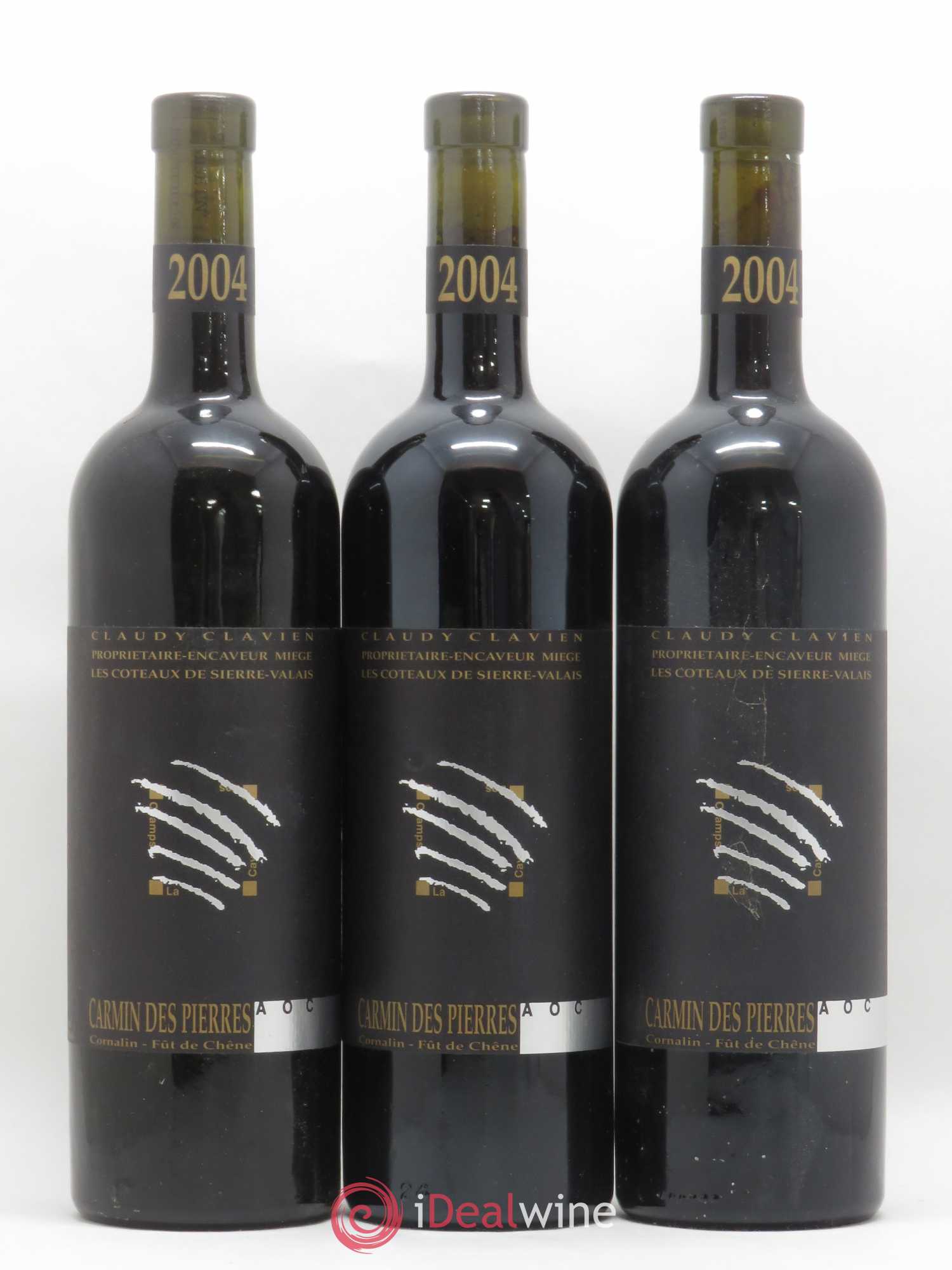 Valais Carmin des Pierres Cornalin Cuvée Patrick Claudy Clavien 2004 - Posten von 3 Flaschen - 0