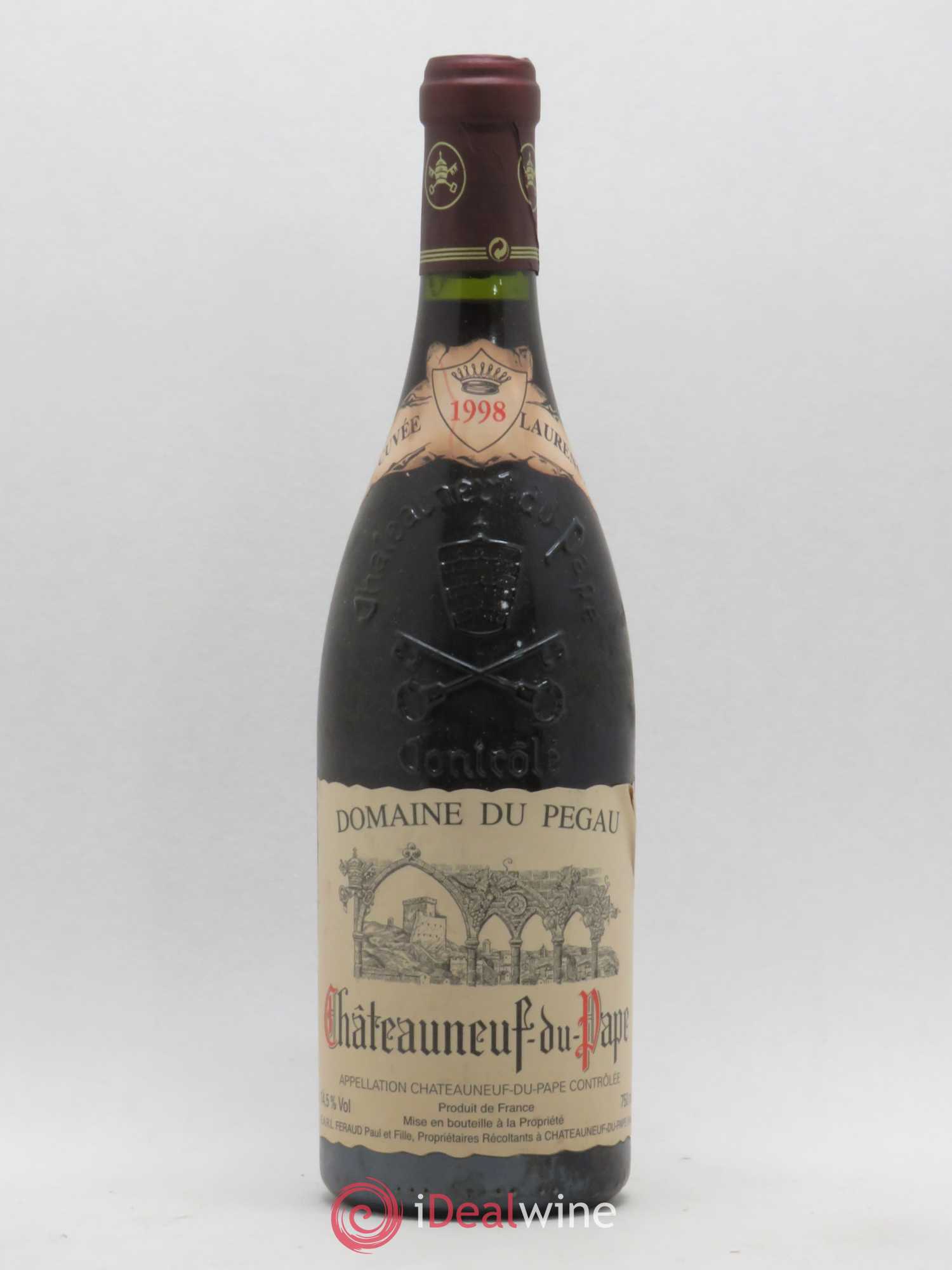 Châteauneuf-du-Pape Domaine du Pégau Cuvée Laurence Paul et Laurence Féraud 1998 - Lot de 1 bouteille - 0