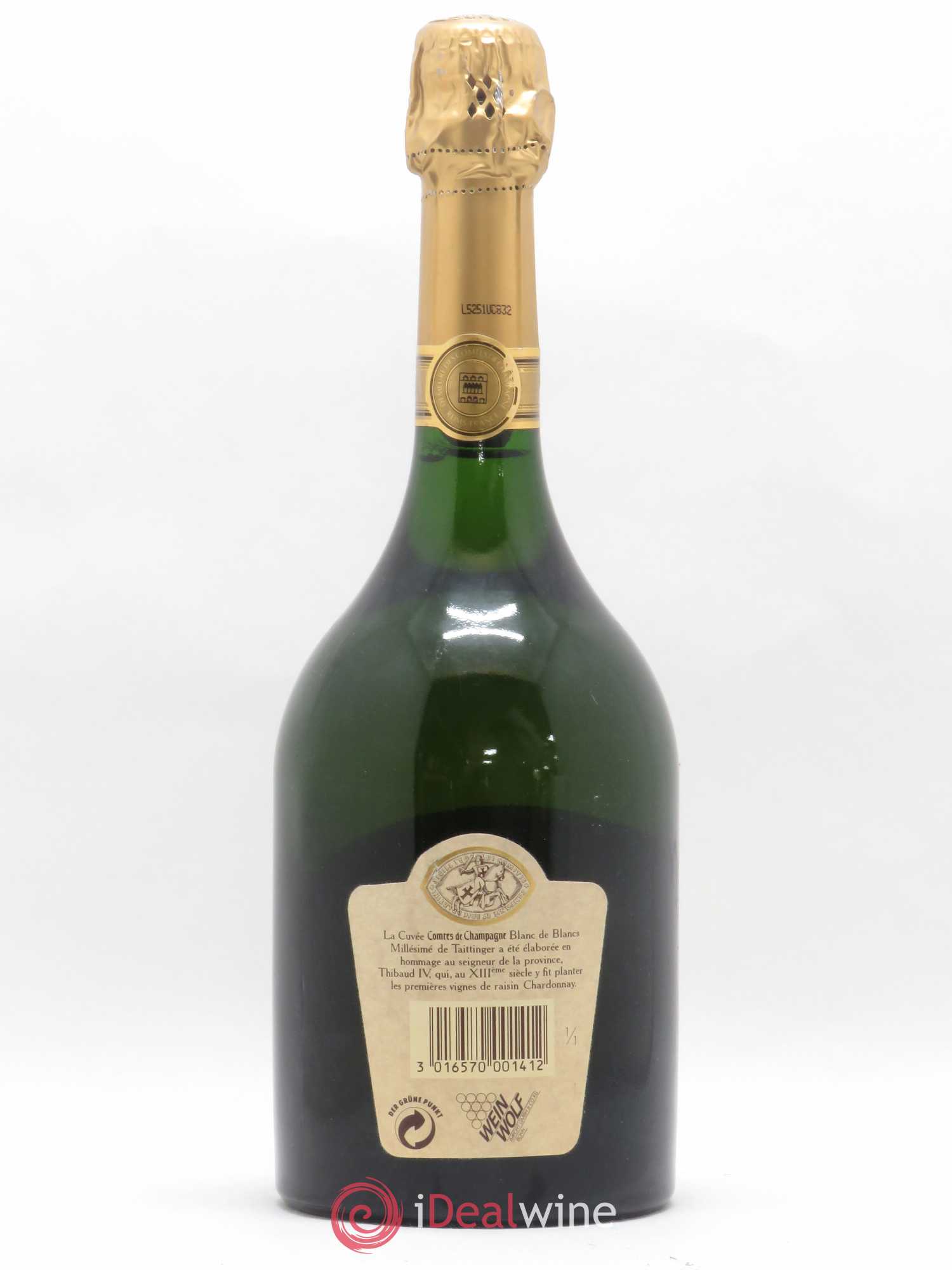 Comtes de Champagne Taittinger 1988 - Lot de 1 bouteille - 1