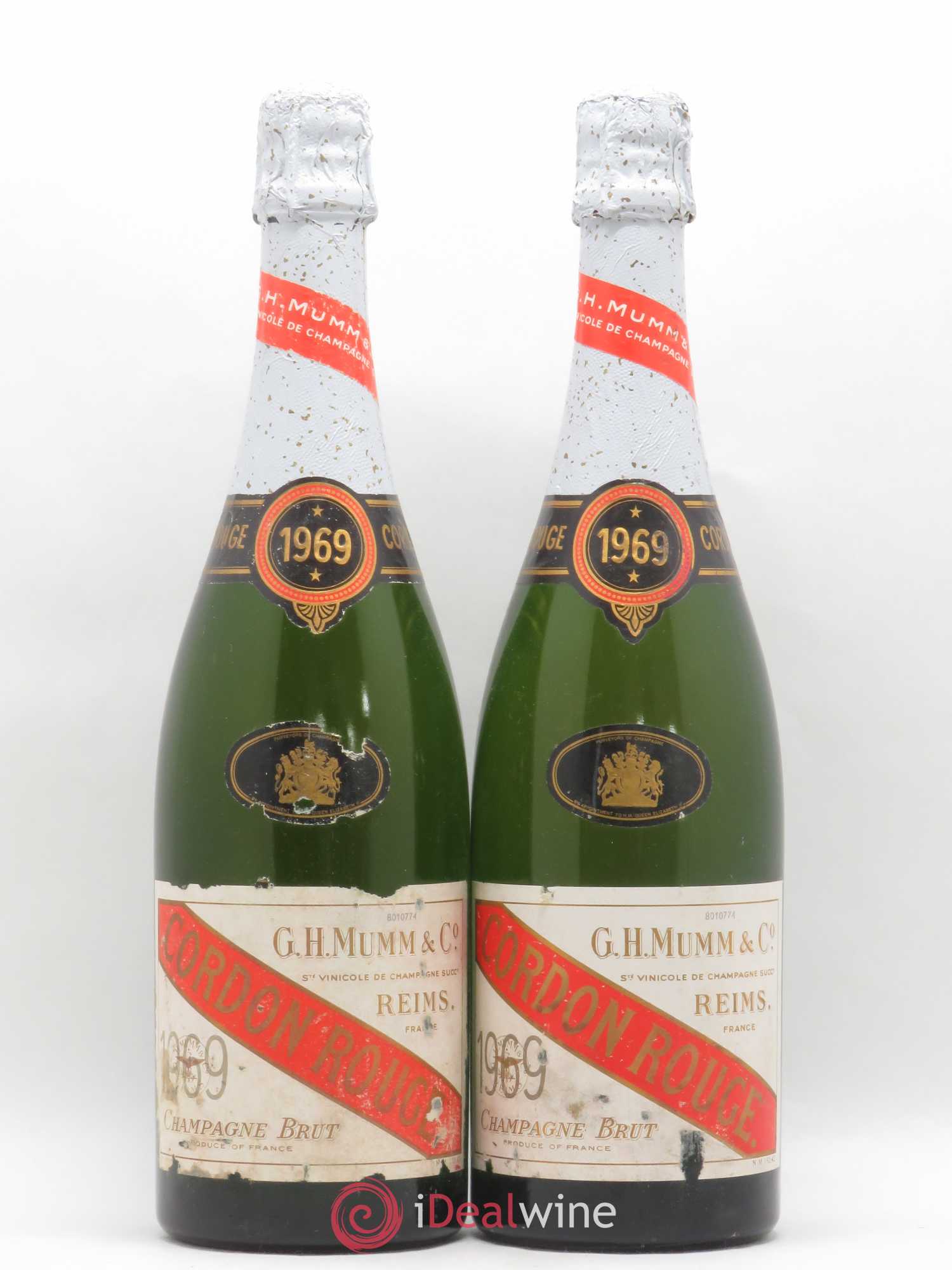 Cordon Rouge Mumm 1969 - Lot de 2 bouteilles - 0