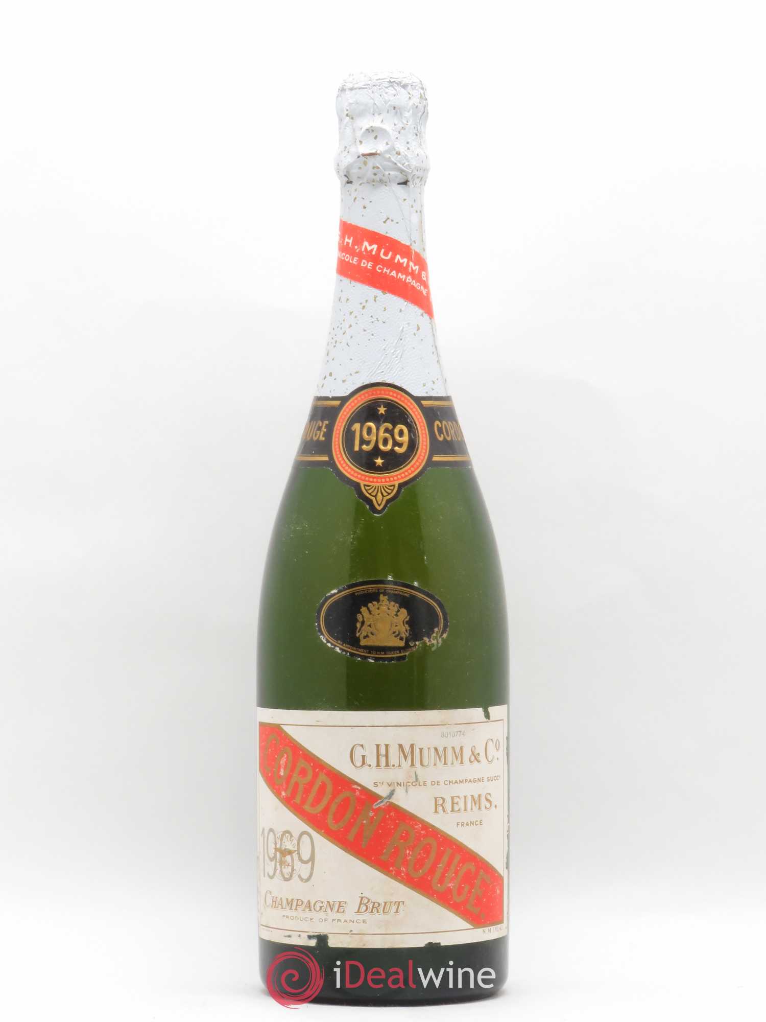Cordon Rouge Mumm 1969 - Lot de 1 bouteille - 0