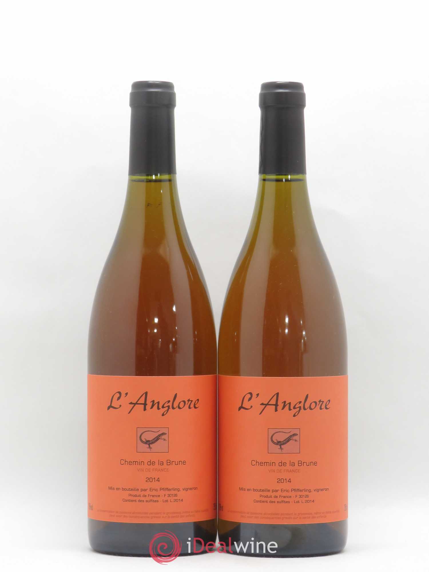 Vin de France Chemin de la brune L'Anglore 2014 - Lot de 2 bouteilles - 0