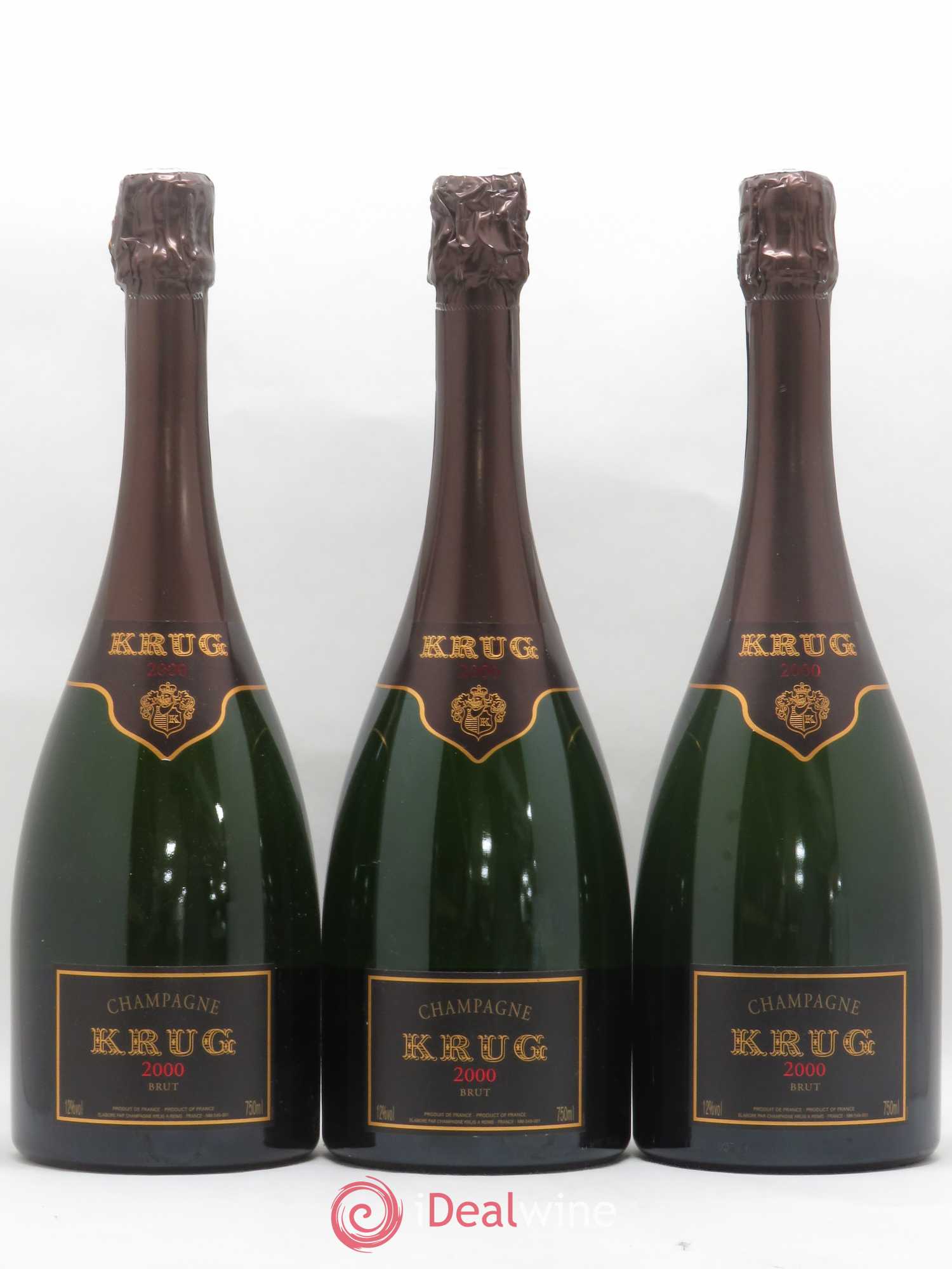 Vintage Krug 2000 - Lot de 3 bouteilles - 0