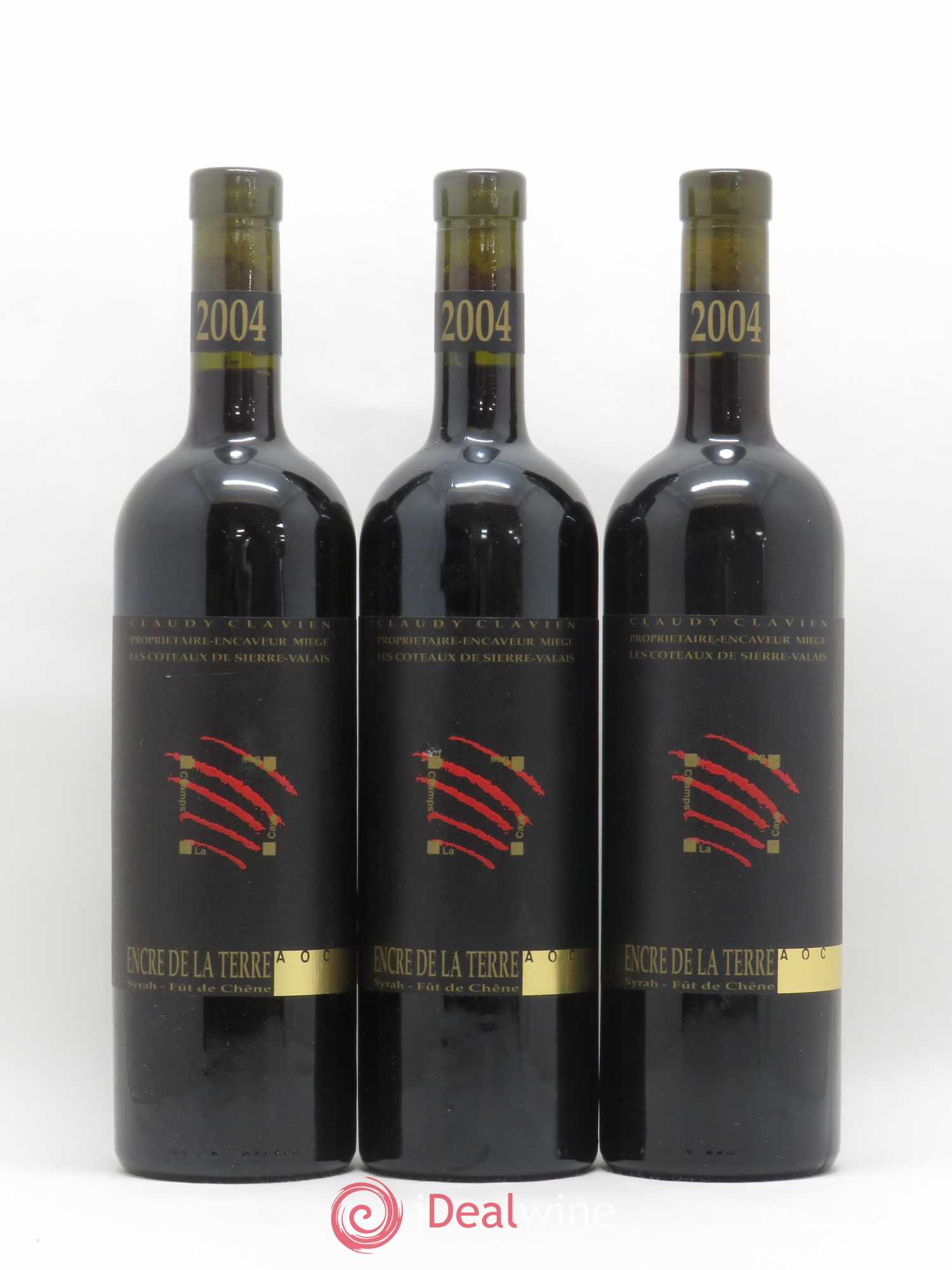 Valais Syrah Encre de la Terre Cuvée Ludovic Gérard Clavien et Patrick Regamey 2004 - Posten von 3 Flaschen - 0