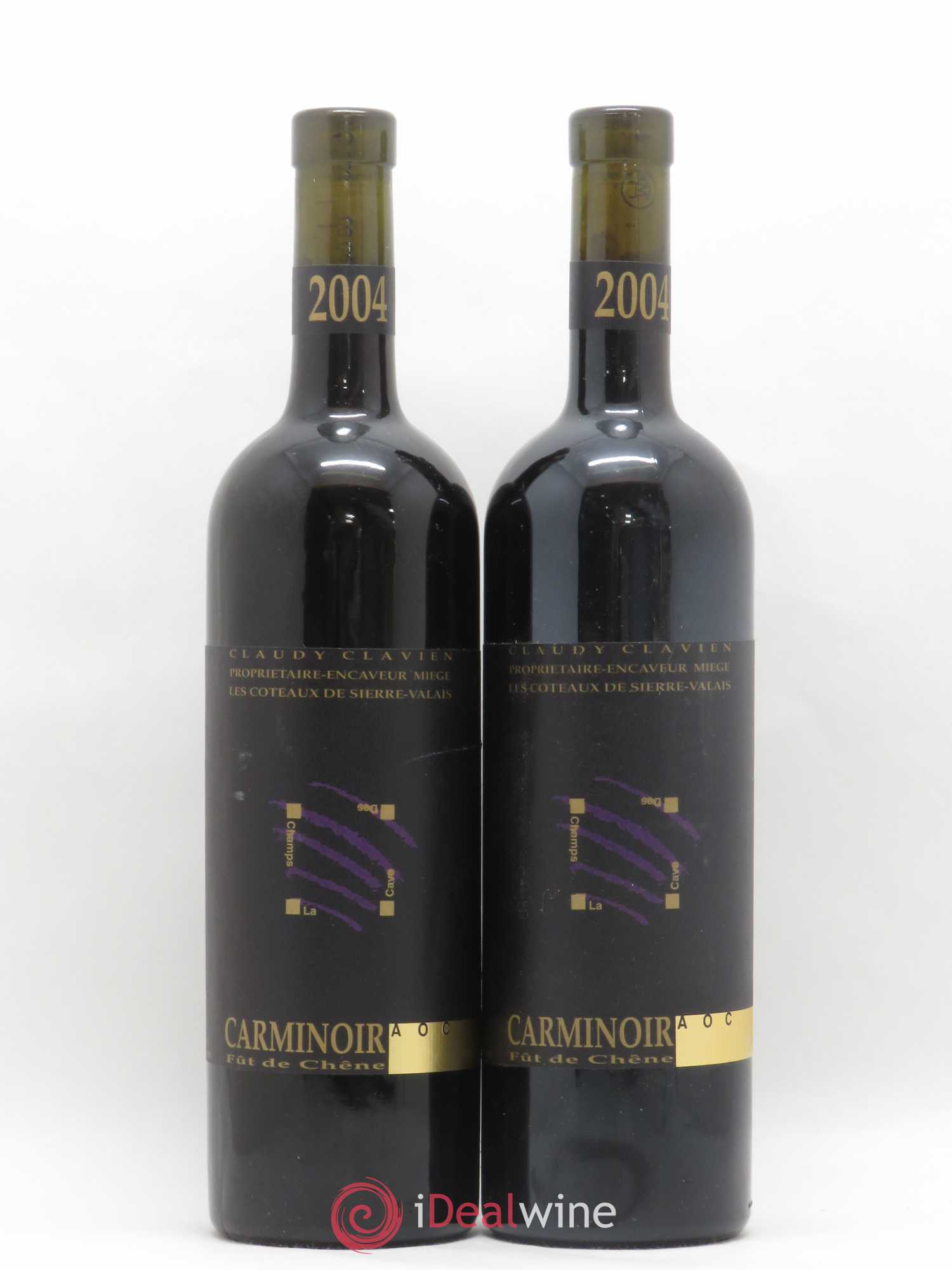 Valais Carminoir Les Larmes du terroir Claudy Clavien 2004 - Posten von 2 Flaschen - 0