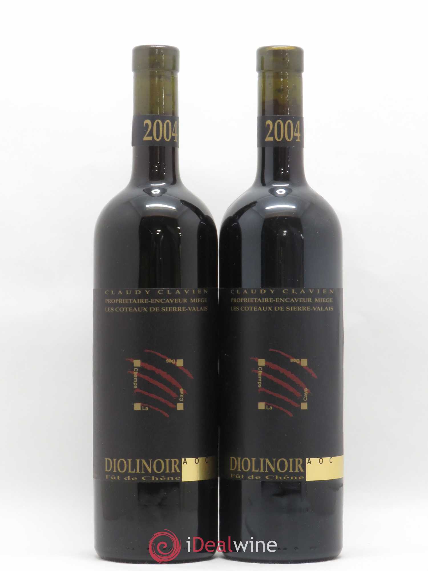 Valais Diolinoir La Sève du Calcaire Claudy Clavien 2004 - Posten von 2 Flaschen - 0