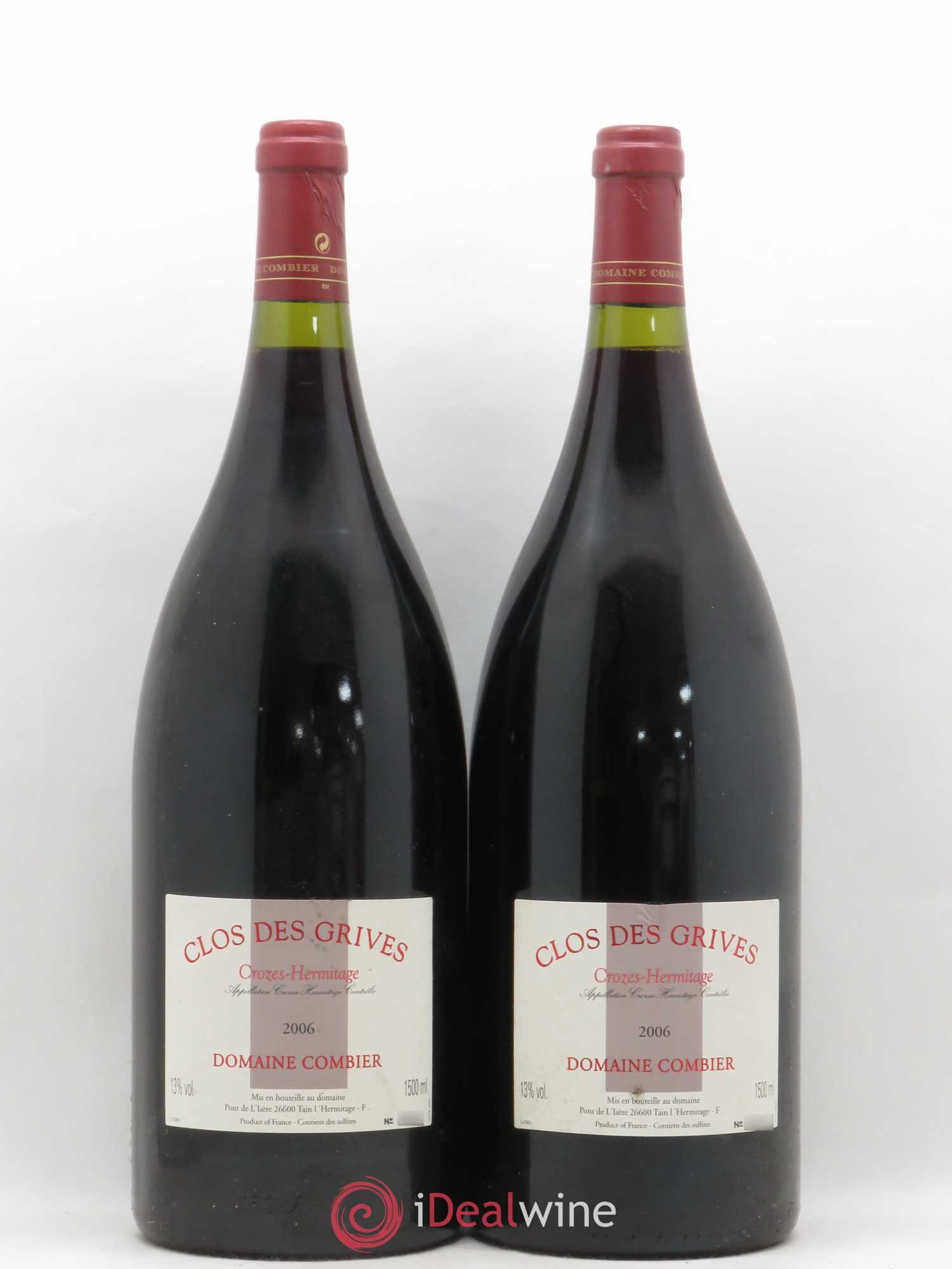 Crozes-Hermitage Clos des Grives Combier 2006 - Lot de 2 magnums - 0