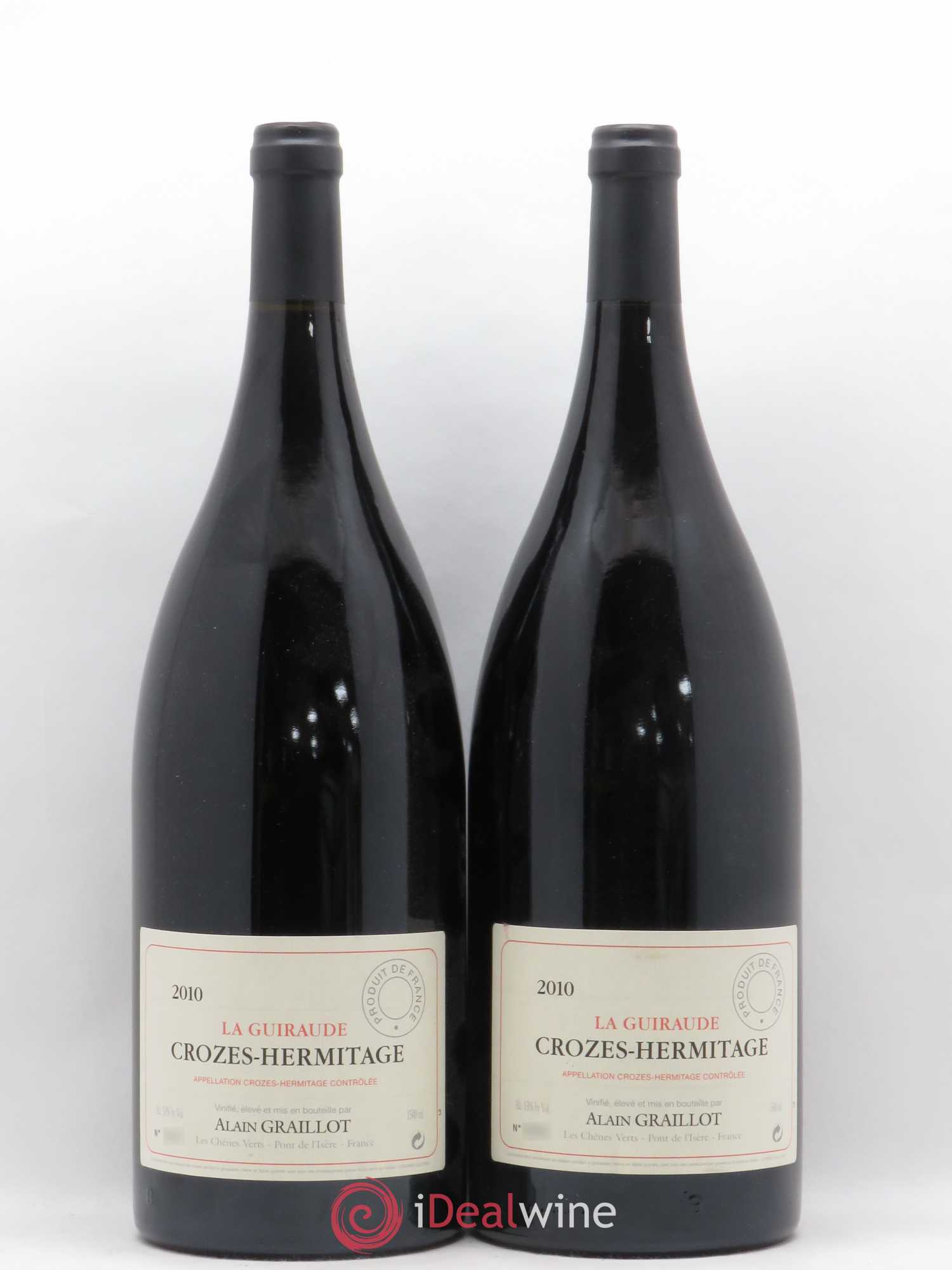 Crozes-Hermitage La Guiraude Domaine Graillot 2010 - Lot de 2 magnums - 0