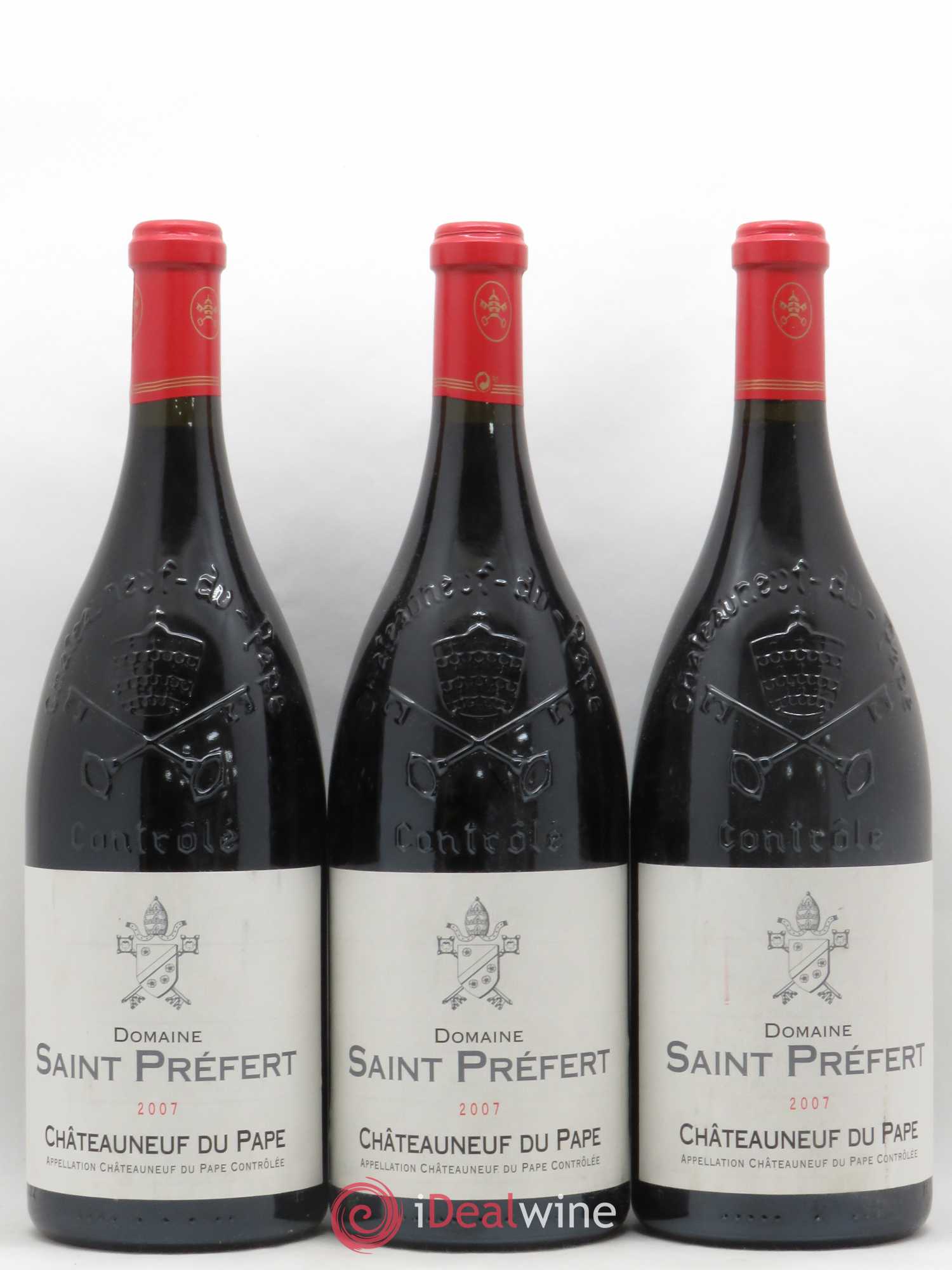 Châteauneuf-du-Pape Domaine Saint-Préfert 2007 - Lot de 3 magnums - 0
