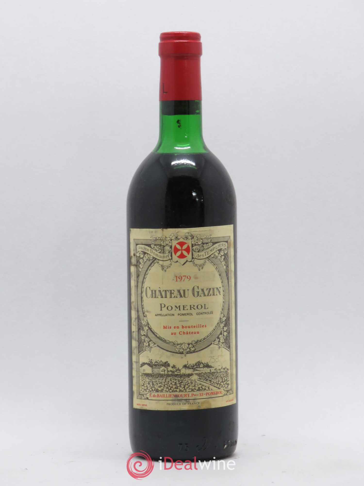 Château Gazin 1979 - Lot de 1 bouteille - 0