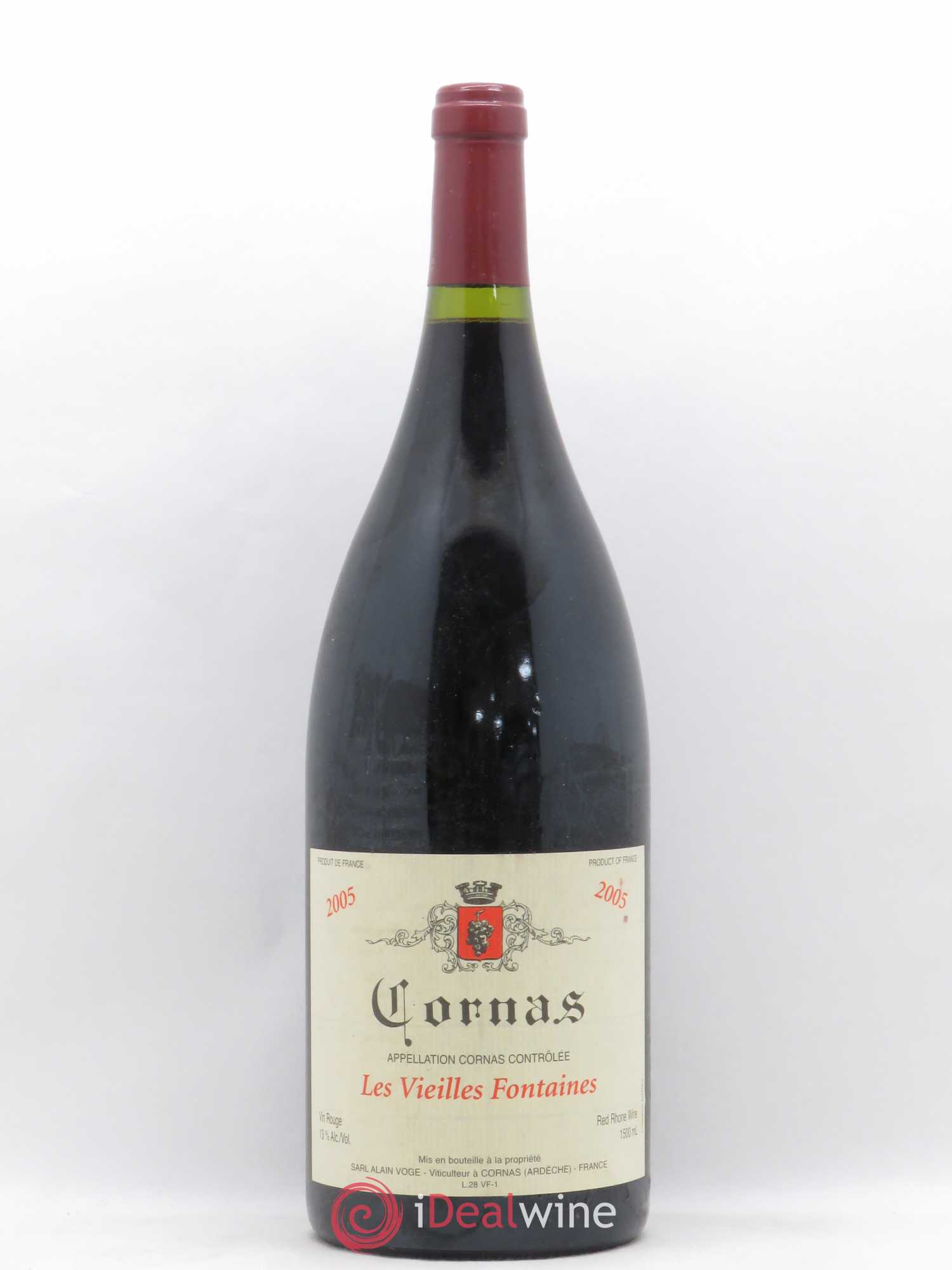 Cornas Les Vieilles Fontaines Alain Voge (Domaine) 2005 - Lot de 1 magnum - 0