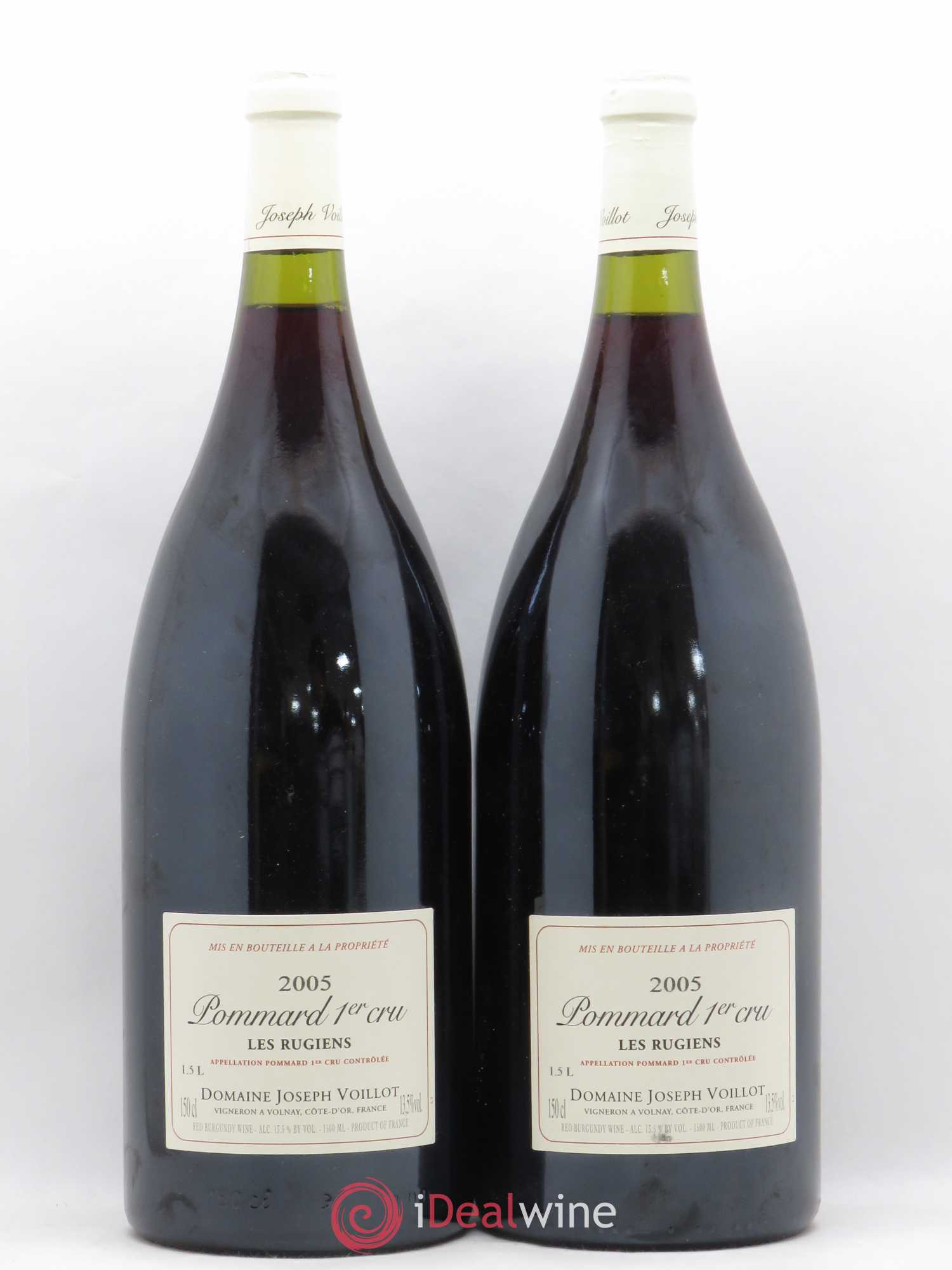 Pommard 1er Cru Les Rugiens Joseph Voillot (Domaine) 2005 - Lot de 2 magnums - 0