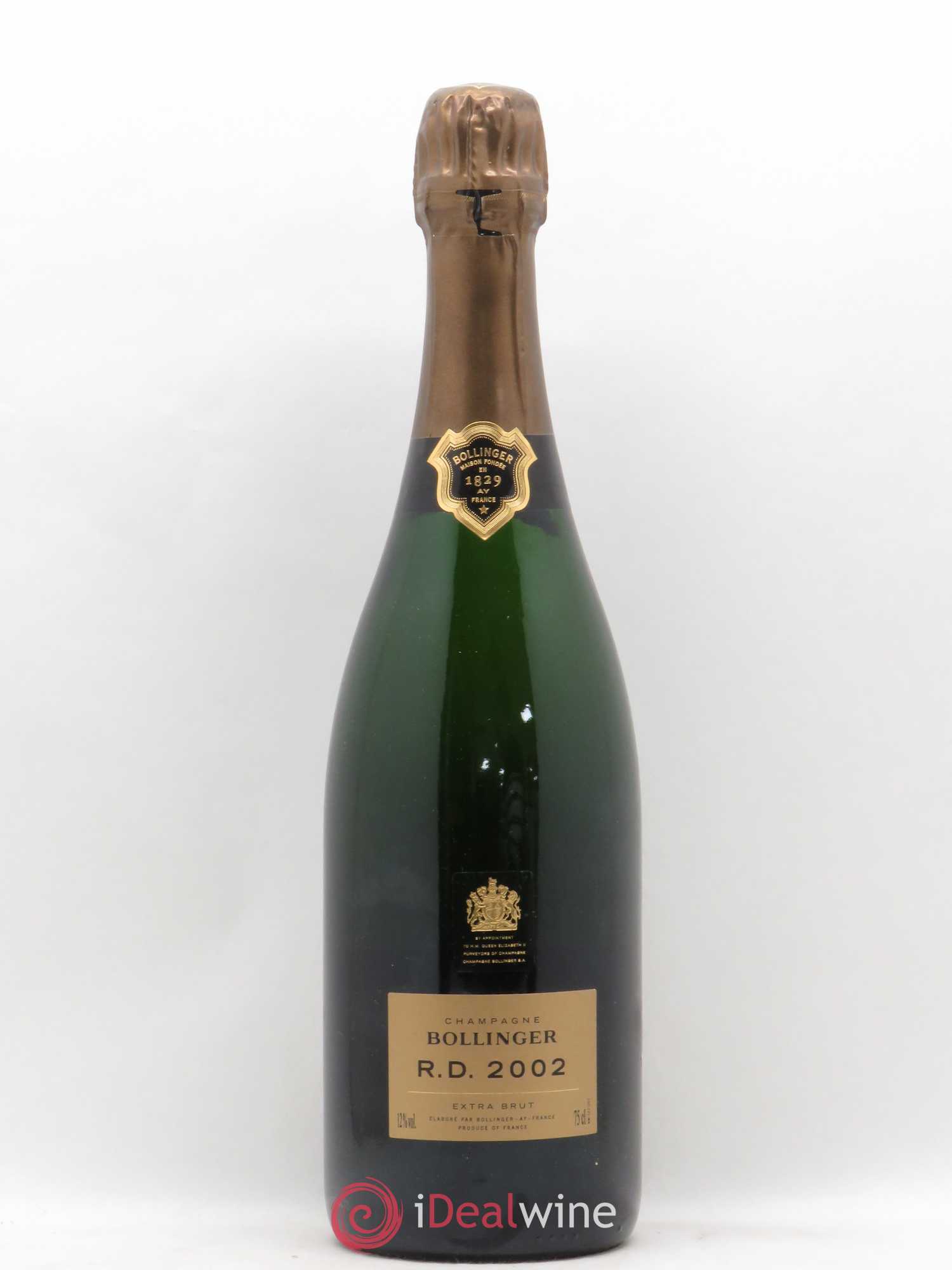 R.D. Extra-Brut Bollinger 2002 - Lot de 1 bouteille - 0