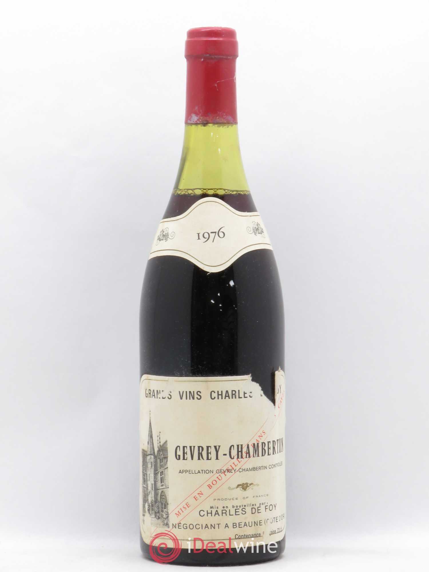 Gevrey-Chambertin Charles de Foy 1976 - Posten von 1 Flasche - 0