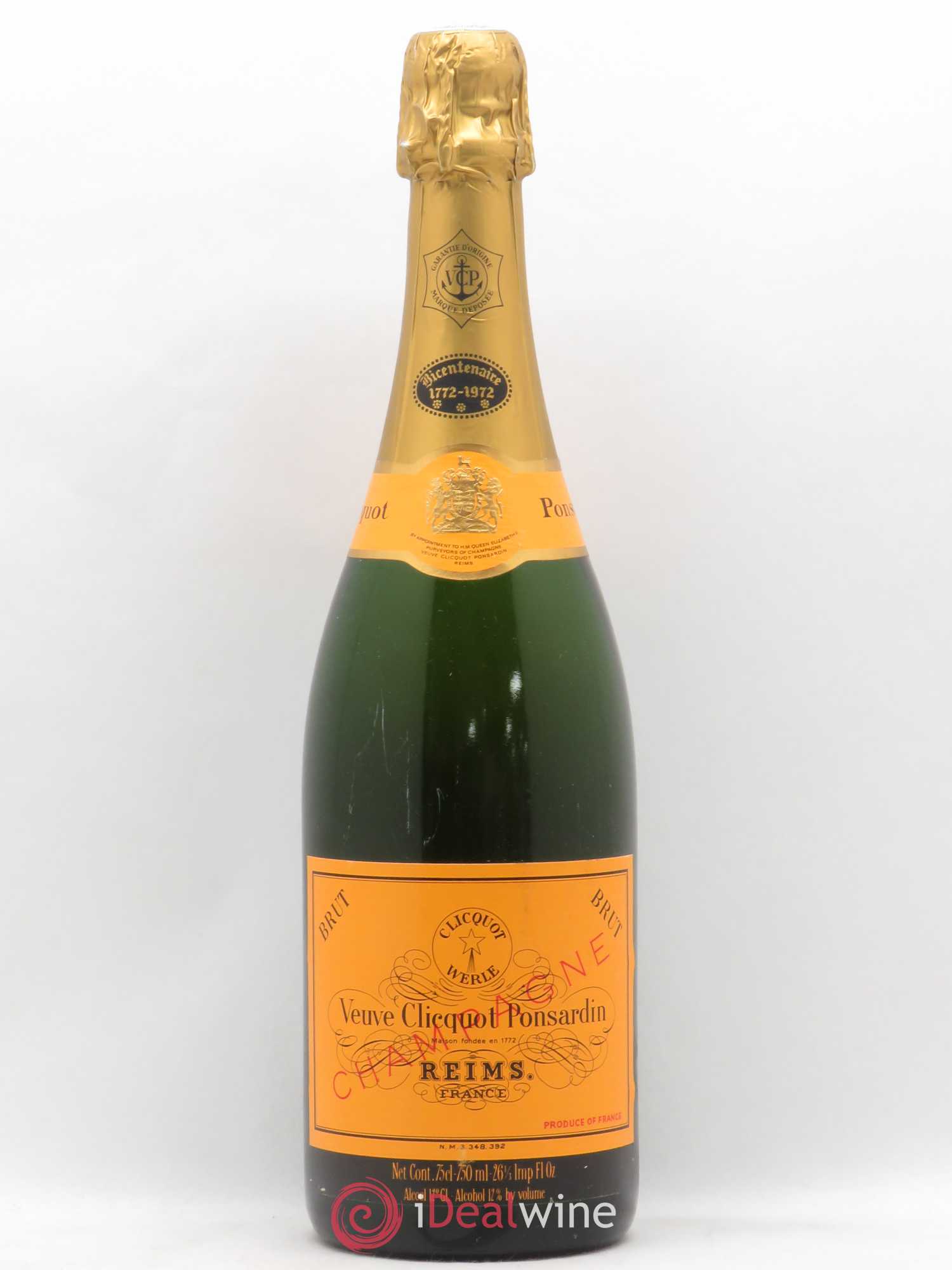 Champagne Veuve Cliquot Cuvée du Bi-Centenaire - Posten von 1 Flasche - 0