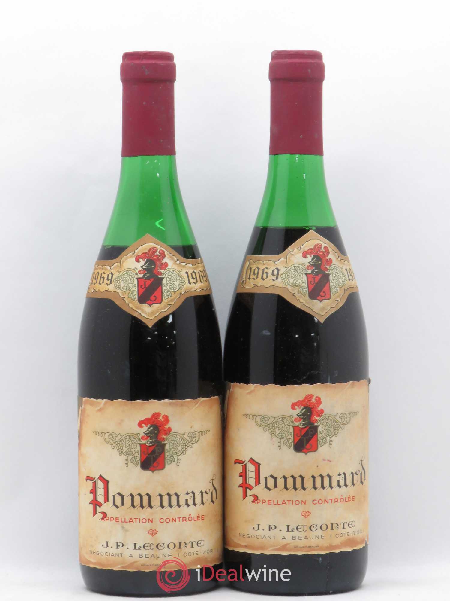 Pommard Leconte 1969 - Lot de 2 bouteilles - 0