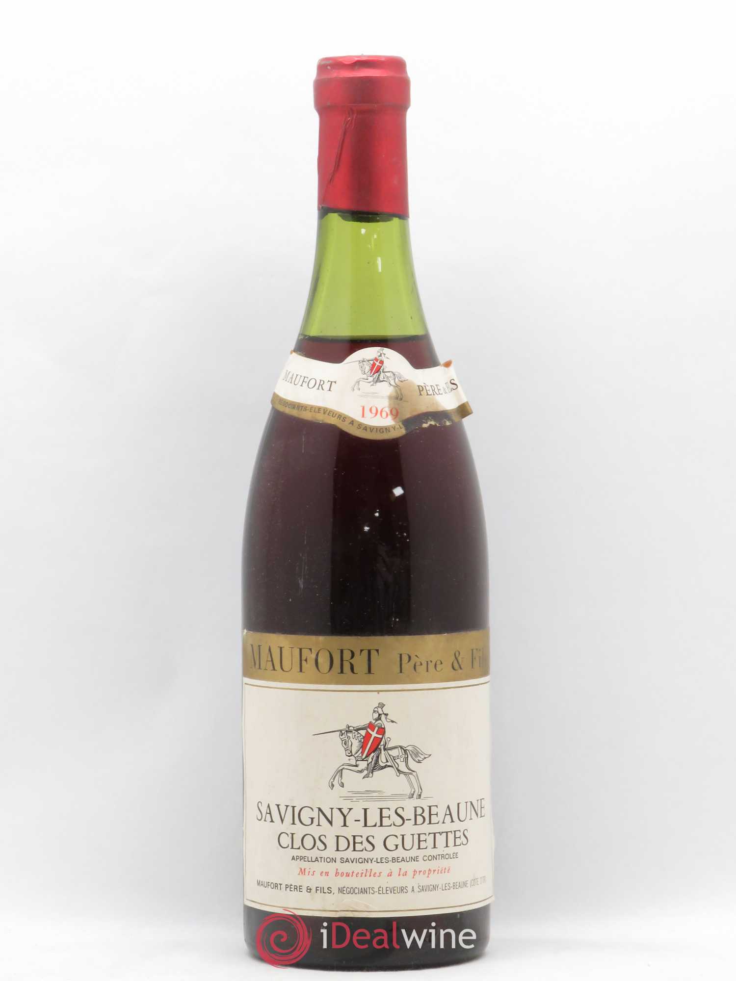 Savigny-lès-Beaune Clos des Guettes Maufort 1969 - Posten von 1 Flasche - 0