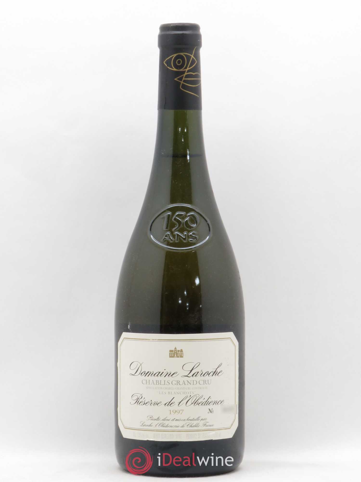 Chablis Grand Cru Les Blanchots - Réserve de l'Obédience Domaine Laroche 1997 - Lot de 1 bouteille - 0