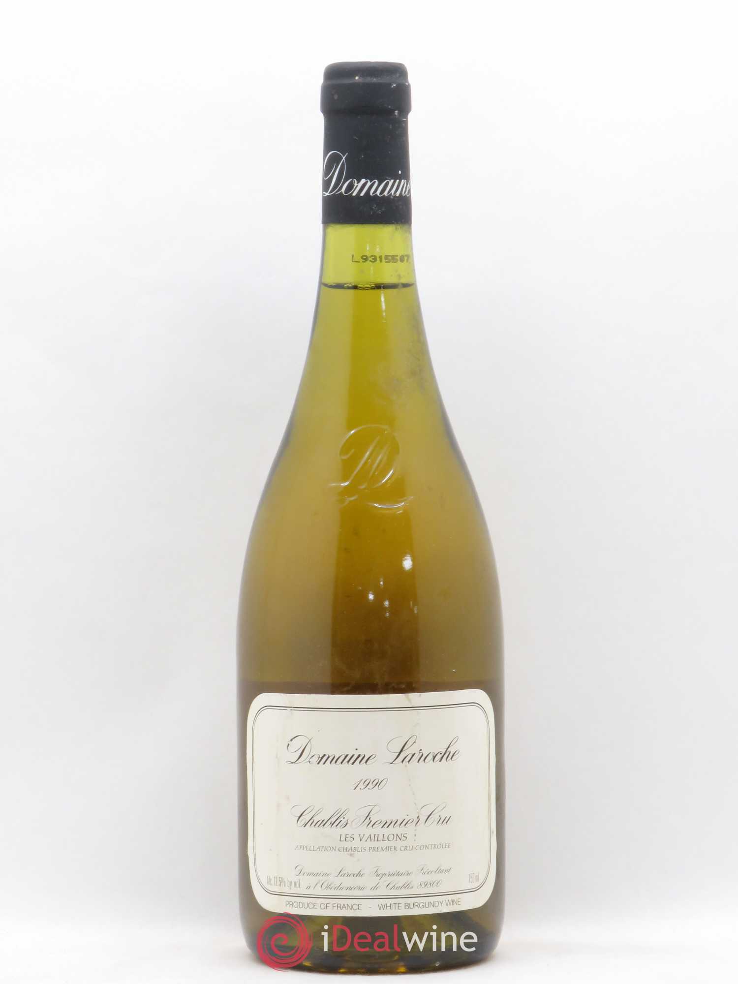 Chablis 1er Cru Vaillons Laroche 1990 - Posten von 1 Flasche - 0