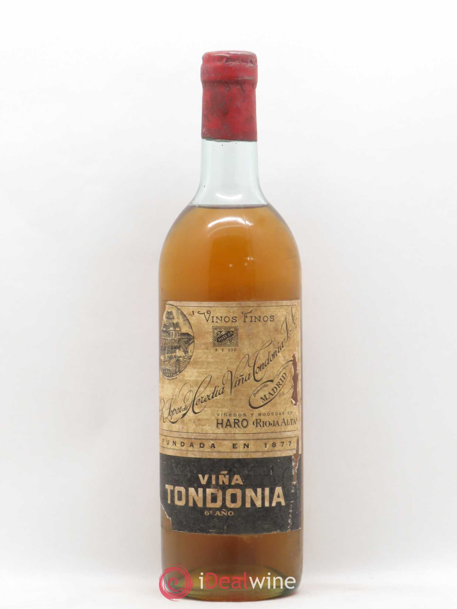 Rioja DOCA Reserva Vina Tondonia R. Lopez de Heredia 6 anos - Posten von 1 Flasche - 0