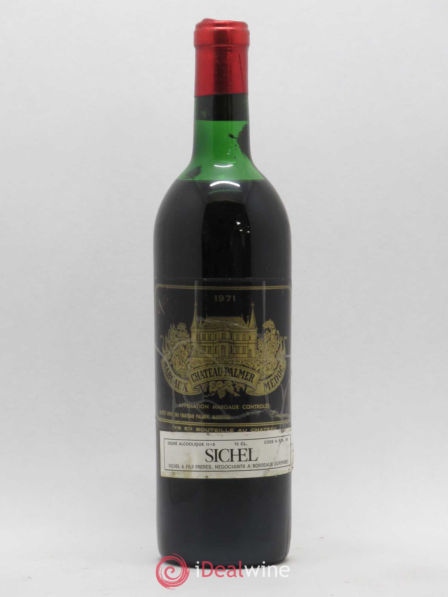 Château Palmer 3ème Grand Cru Classé 1971 - Lot de 1 bouteille - 0