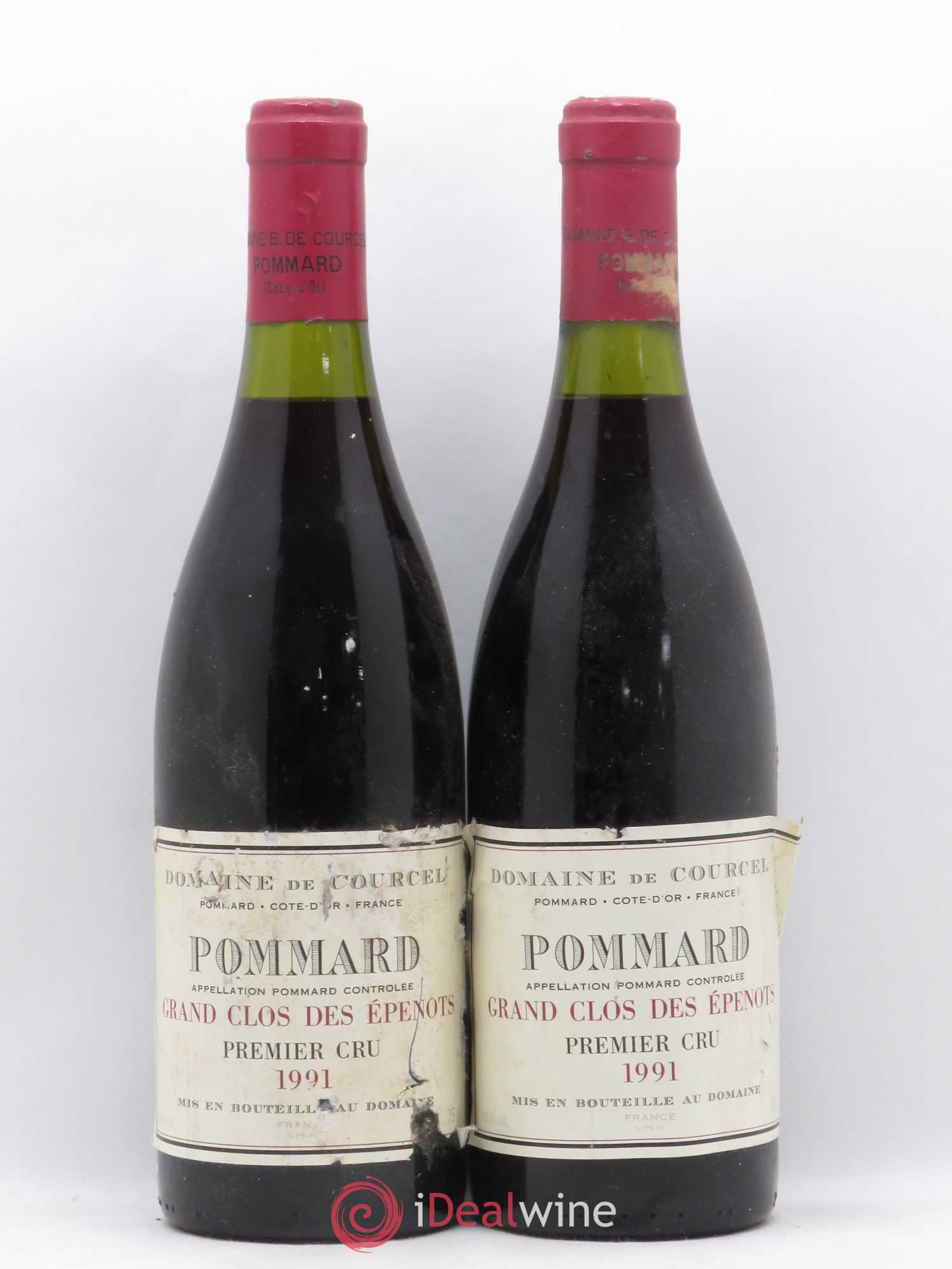 Pommard 1er Cru Grands Clos des Epenots de Courcelle 1991 - Posten von 2 Flaschen - 0