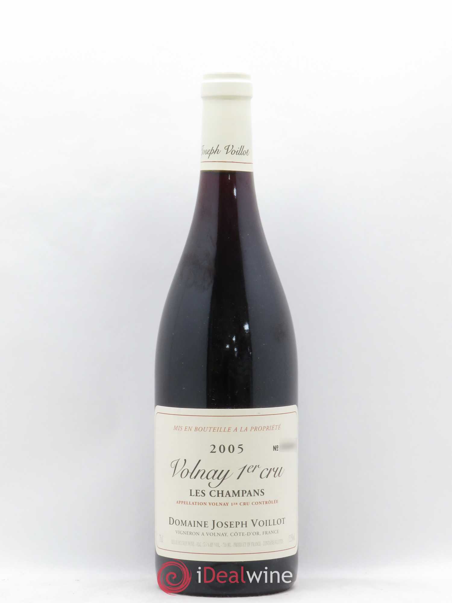 Volnay 1er Cru les Champans Joseph Voillot (Domaine) 2005 - Lot de 1 bouteille - 0