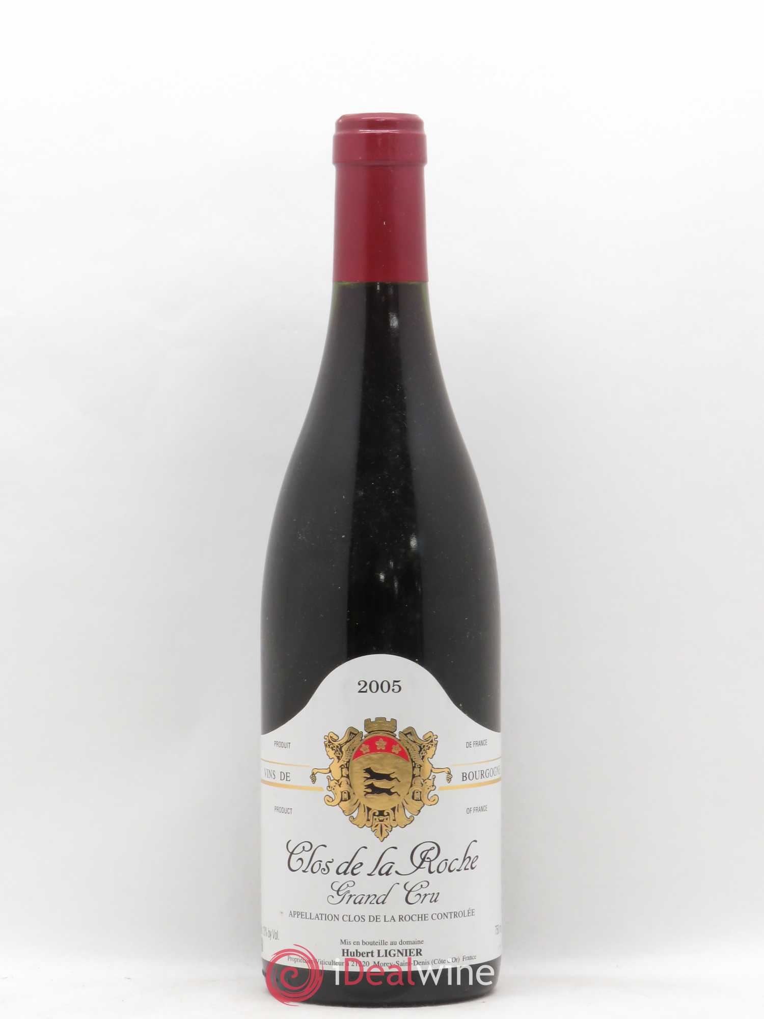 Clos de la Roche Grand Cru Hubert Lignier (Domaine) 2005 - Lot de 1 bouteille - 0