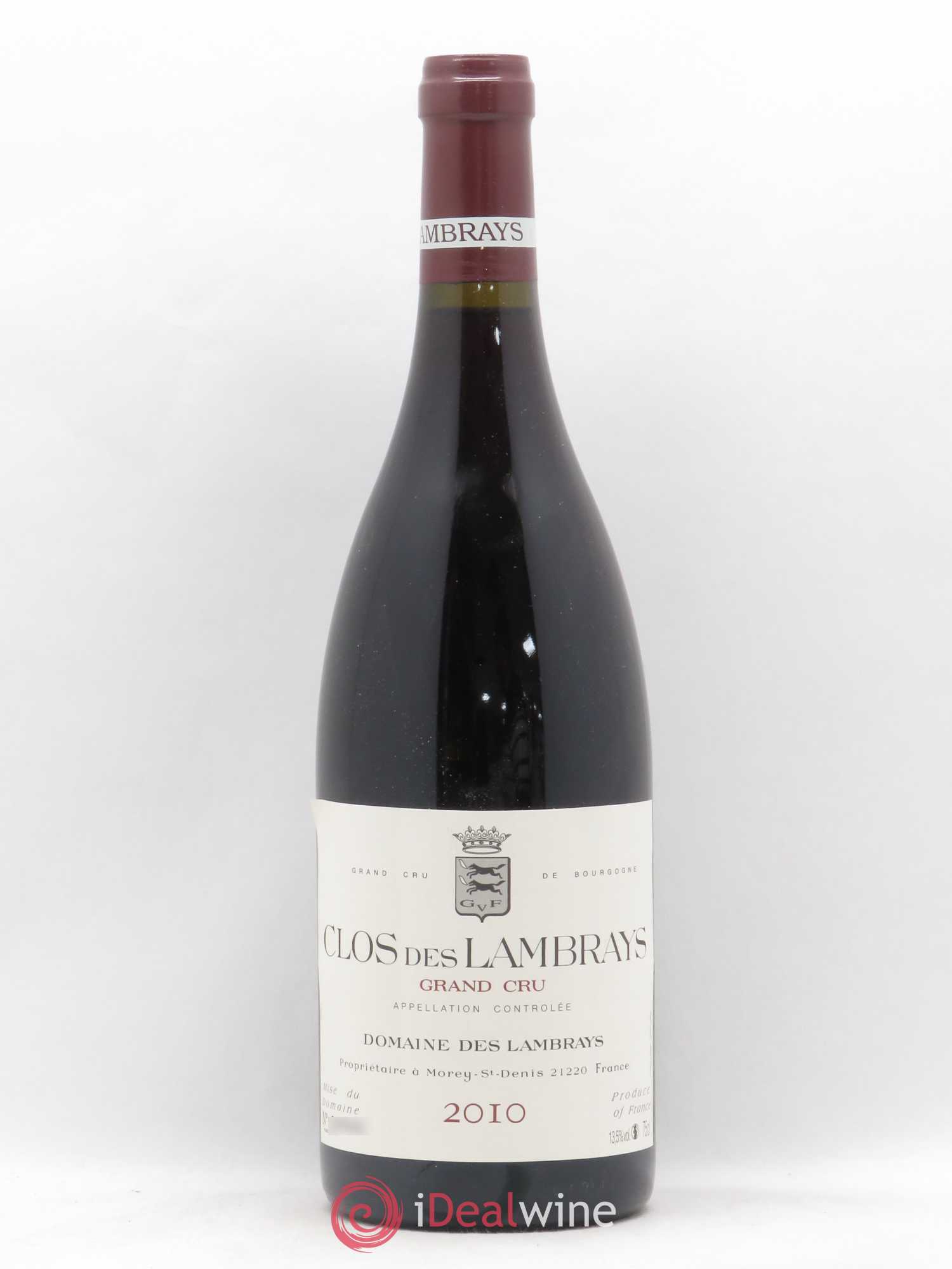 Clos des Lambrays Grand Cru Domaine des Lambrays 2010 - Lot de 1 bouteille - 0