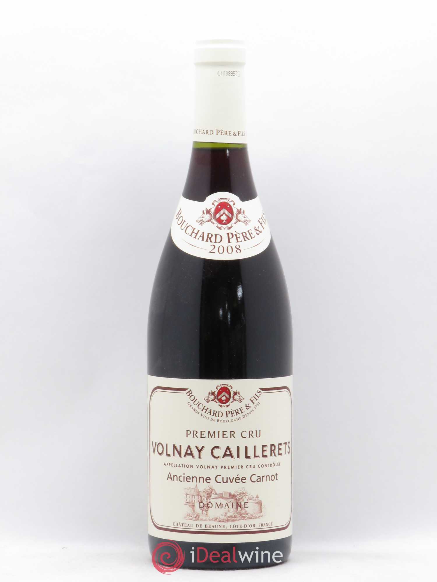Volnay 1er Cru Caillerets - Ancienne Cuvée Carnot Bouchard Père & Fils 2008 - Lot de 1 bouteille - 0