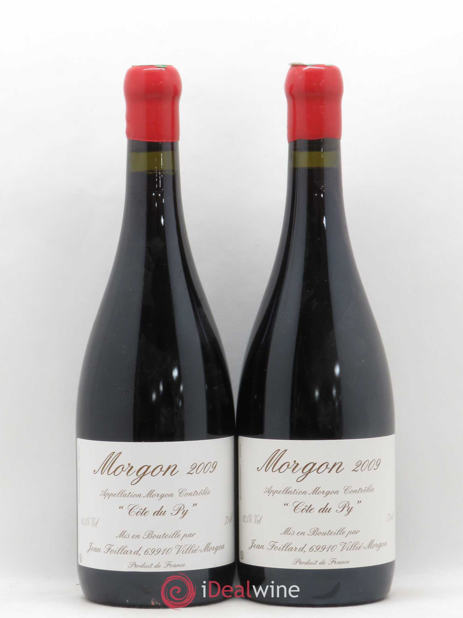 Morgon Côte du Py Jean Foillard 2009 - Lot de 2 bouteilles - 0