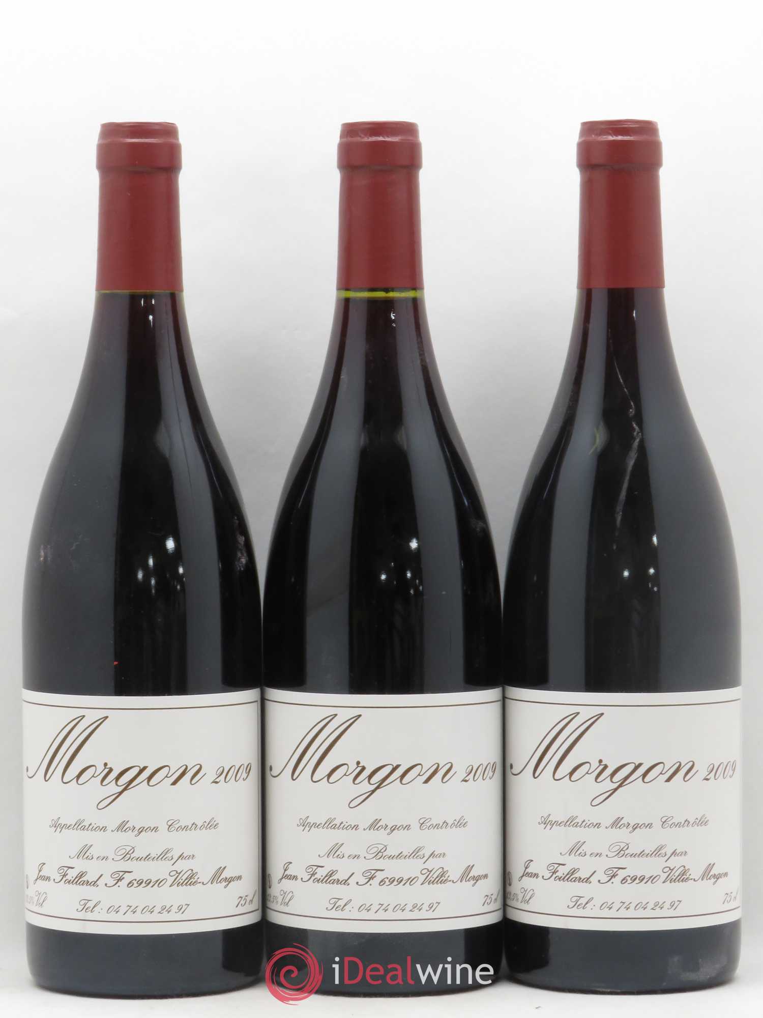 Morgon Jean Foillard 2009 - Lot de 3 bouteilles - 0