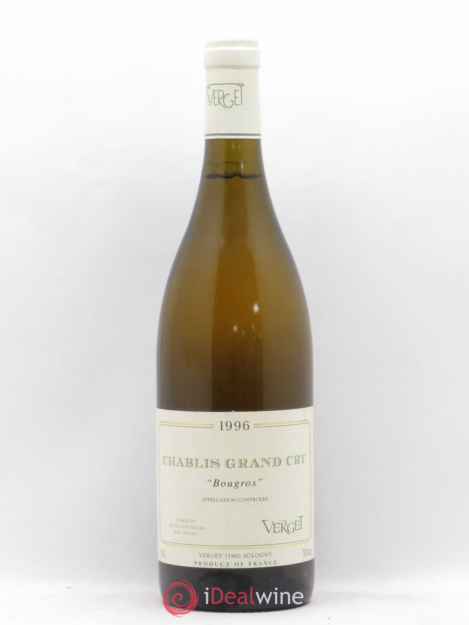Chablis Grand Cru Bougros Verget 1996 - Posten von 1 Flasche - 0