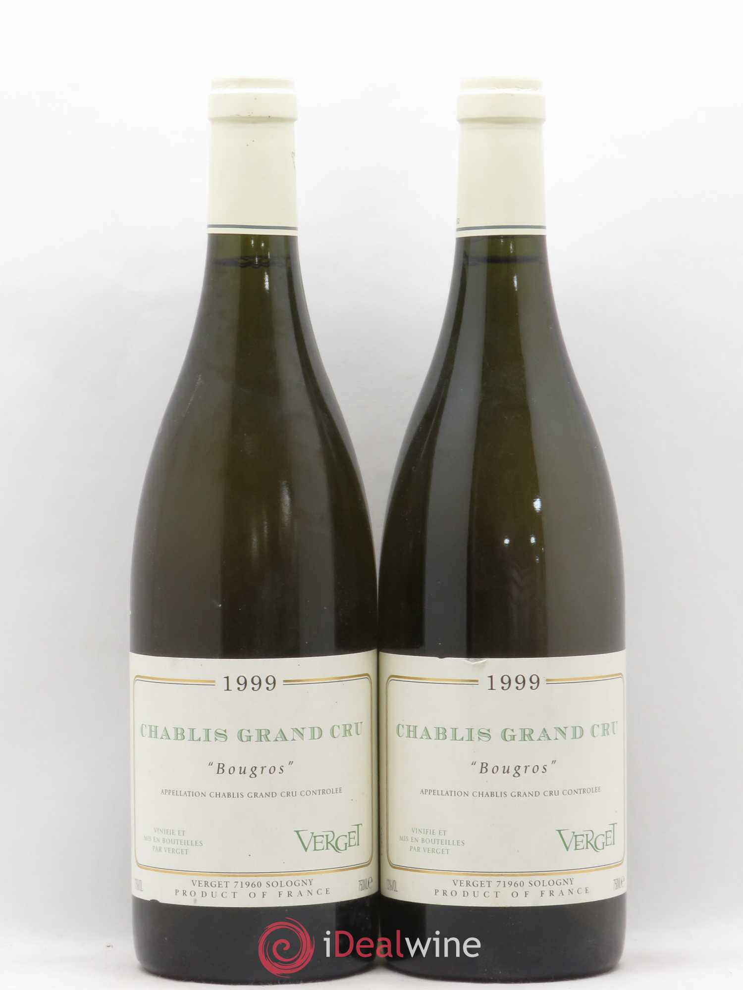 Chablis Grand Cru Bougros Verget 1999 - Posten von 2 Flaschen - 0