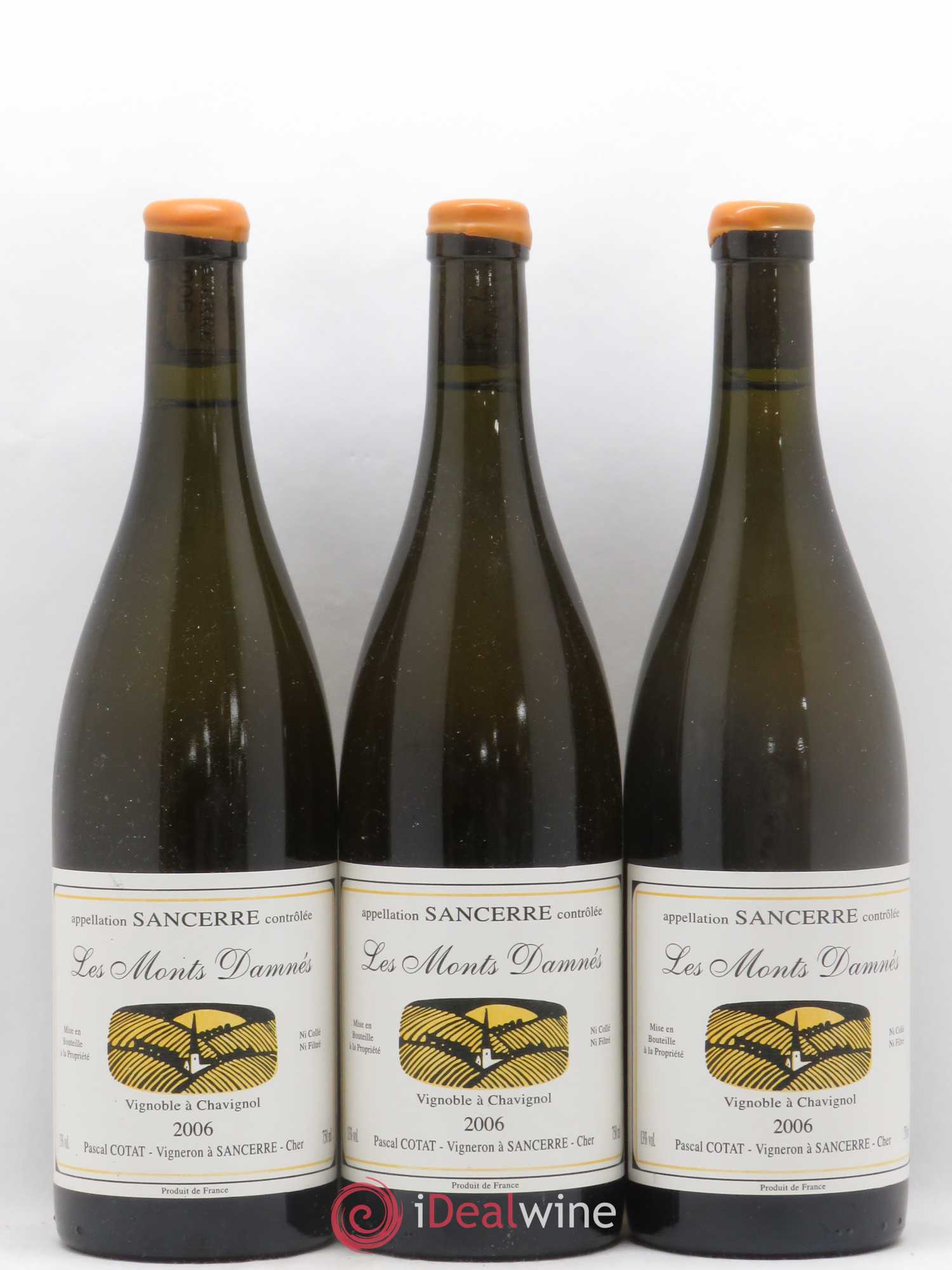 Sancerre Les Monts Damnés Pascal Cotat 2006 - Lot de 3 bouteilles - 0