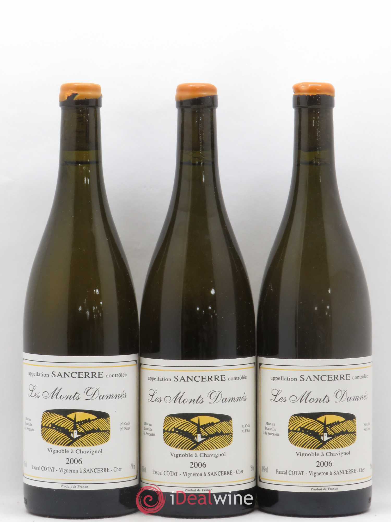 Sancerre Les Monts Damnés Pascal Cotat 2006 - Lot de 3 bouteilles - 0