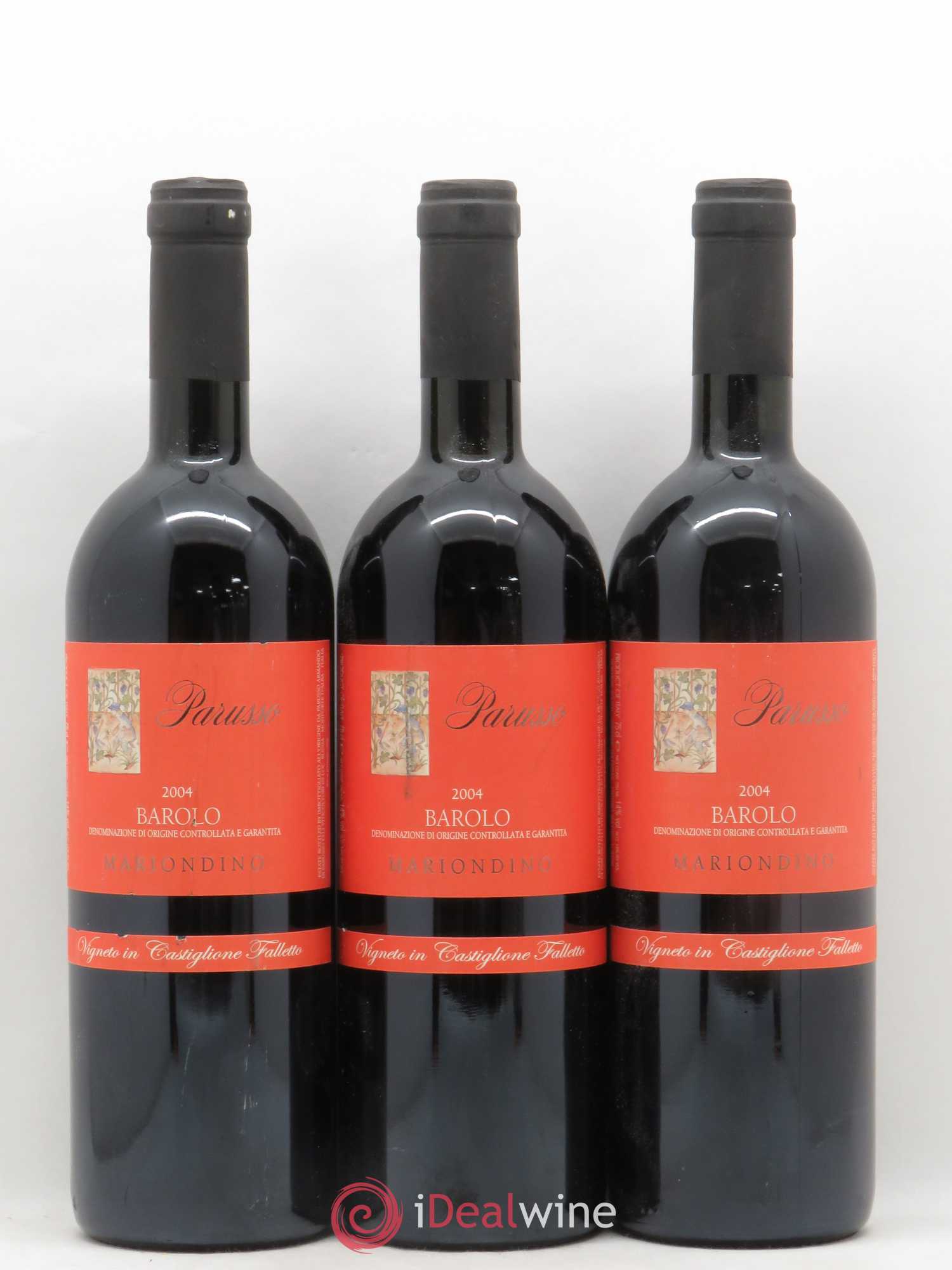 Barolo DOCG Mariondino Armando Parusso 2004 - Lot de 3 bouteilles - 0