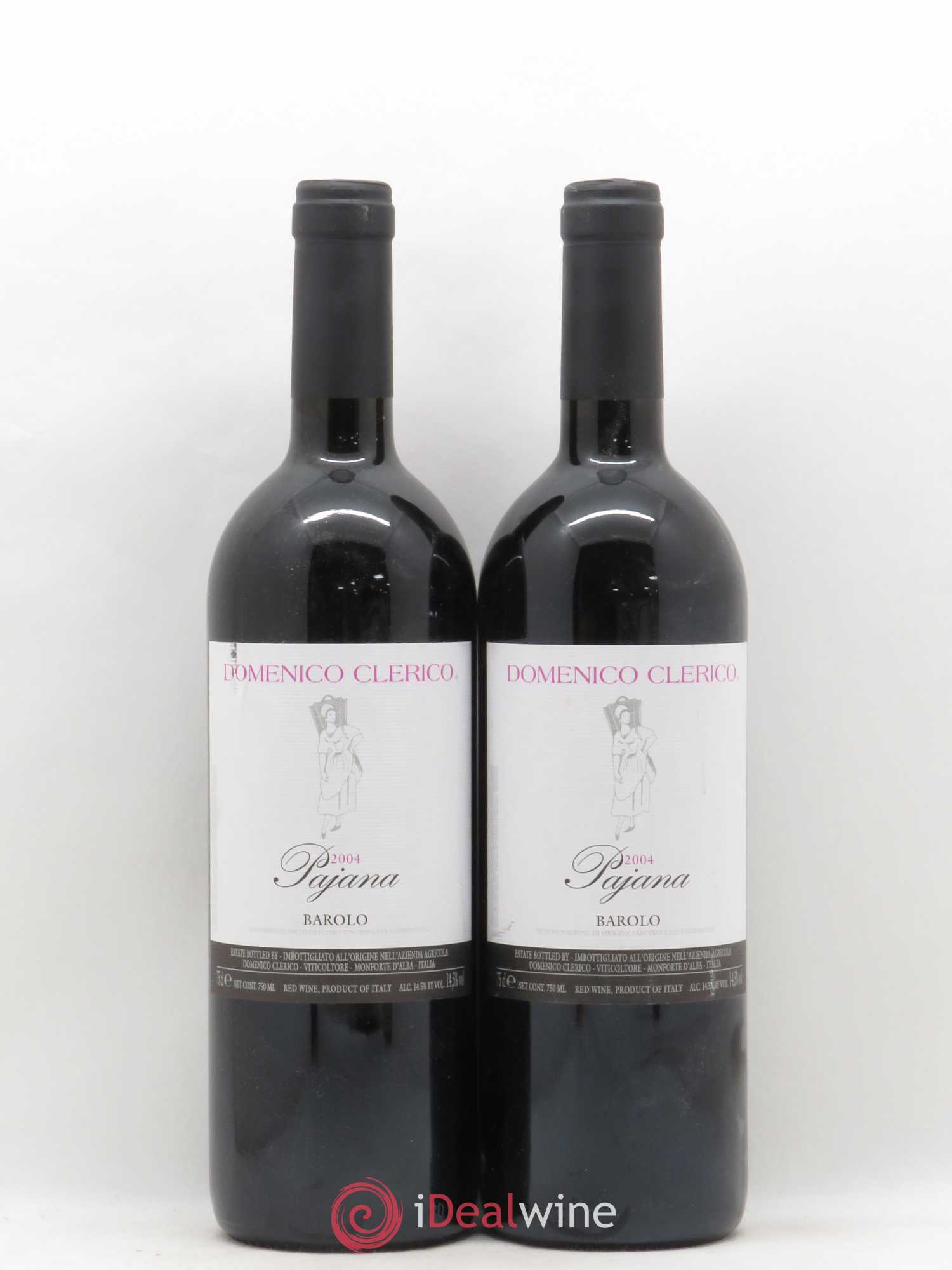 Barolo DOCG Pajana Domenico Clerico 2004 - Lot de 2 bouteilles - 0