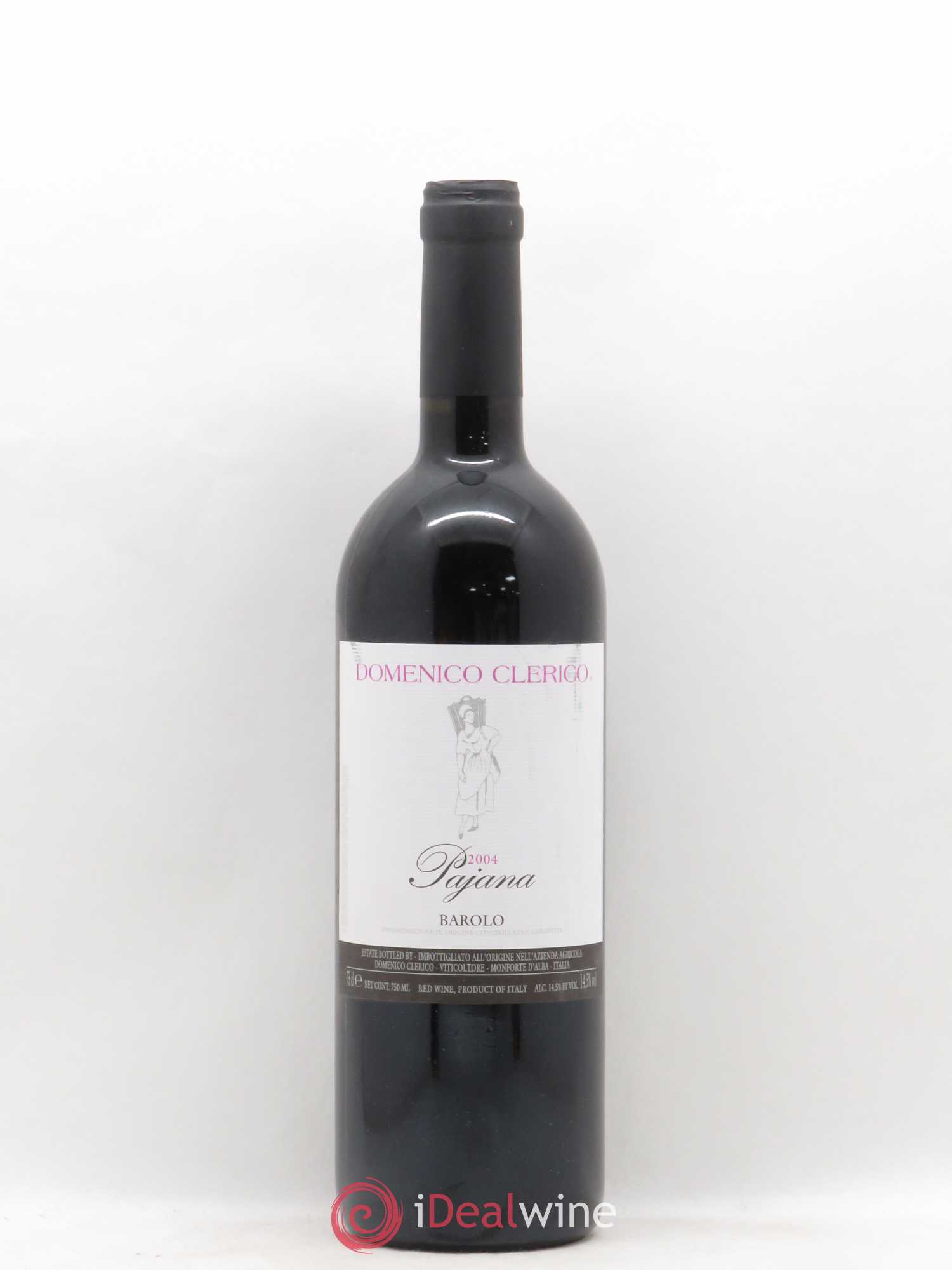 Barolo DOCG Pajana Domenico Clerico 2004 - Lot de 1 bouteille - 0