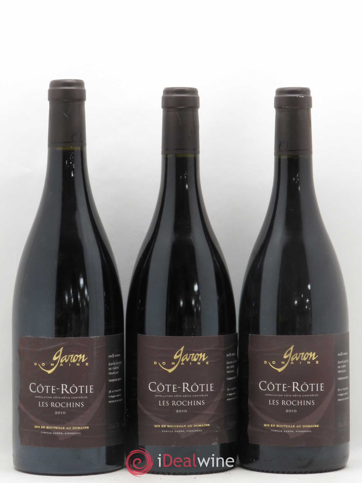 Côte-Rôtie Les Rochins Garon 2010 - Lot de 3 bouteilles - 0