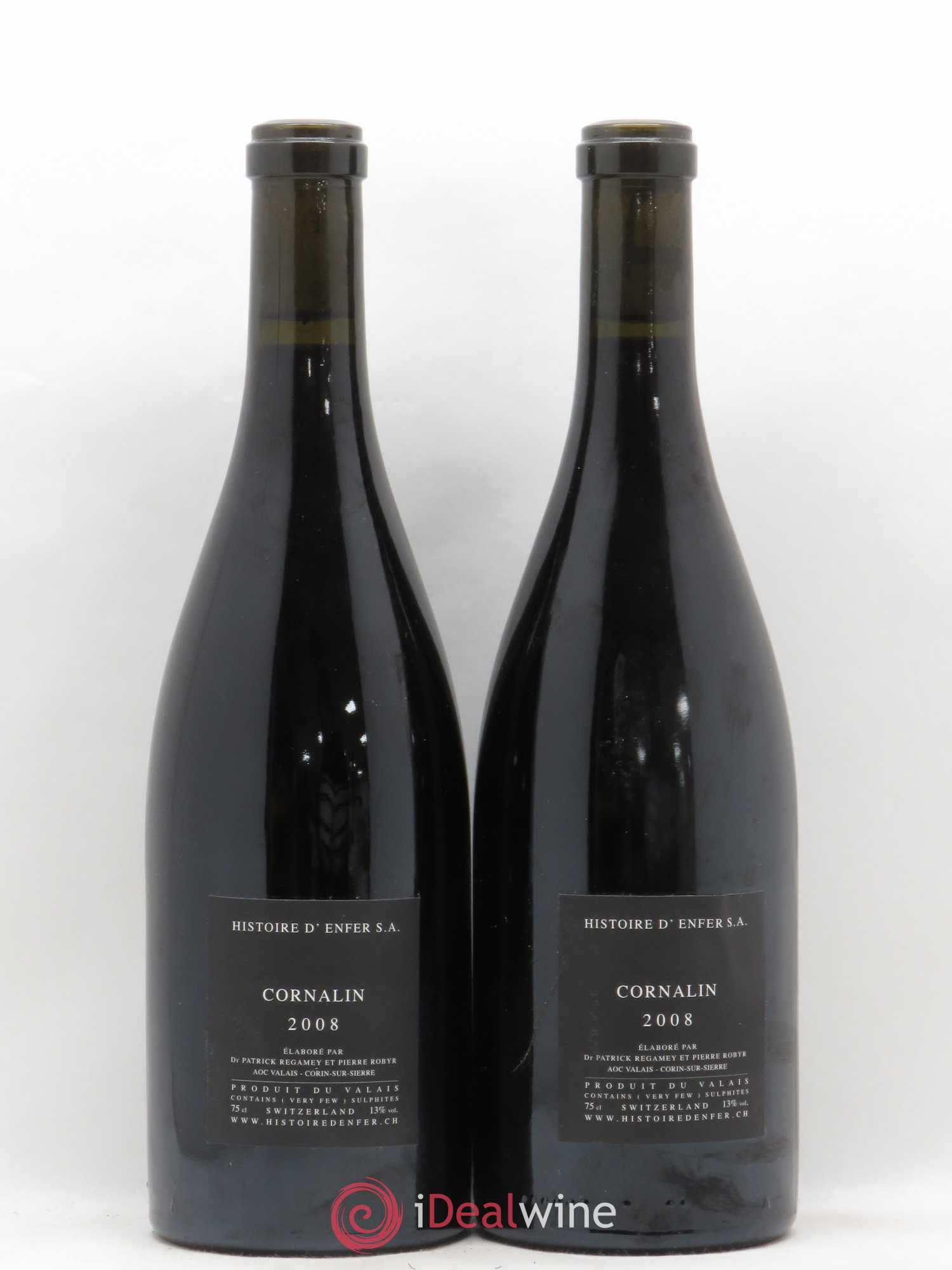Valais Cornalin Histoire d'Enfer 2008 - Lot de 2 bouteilles - 1