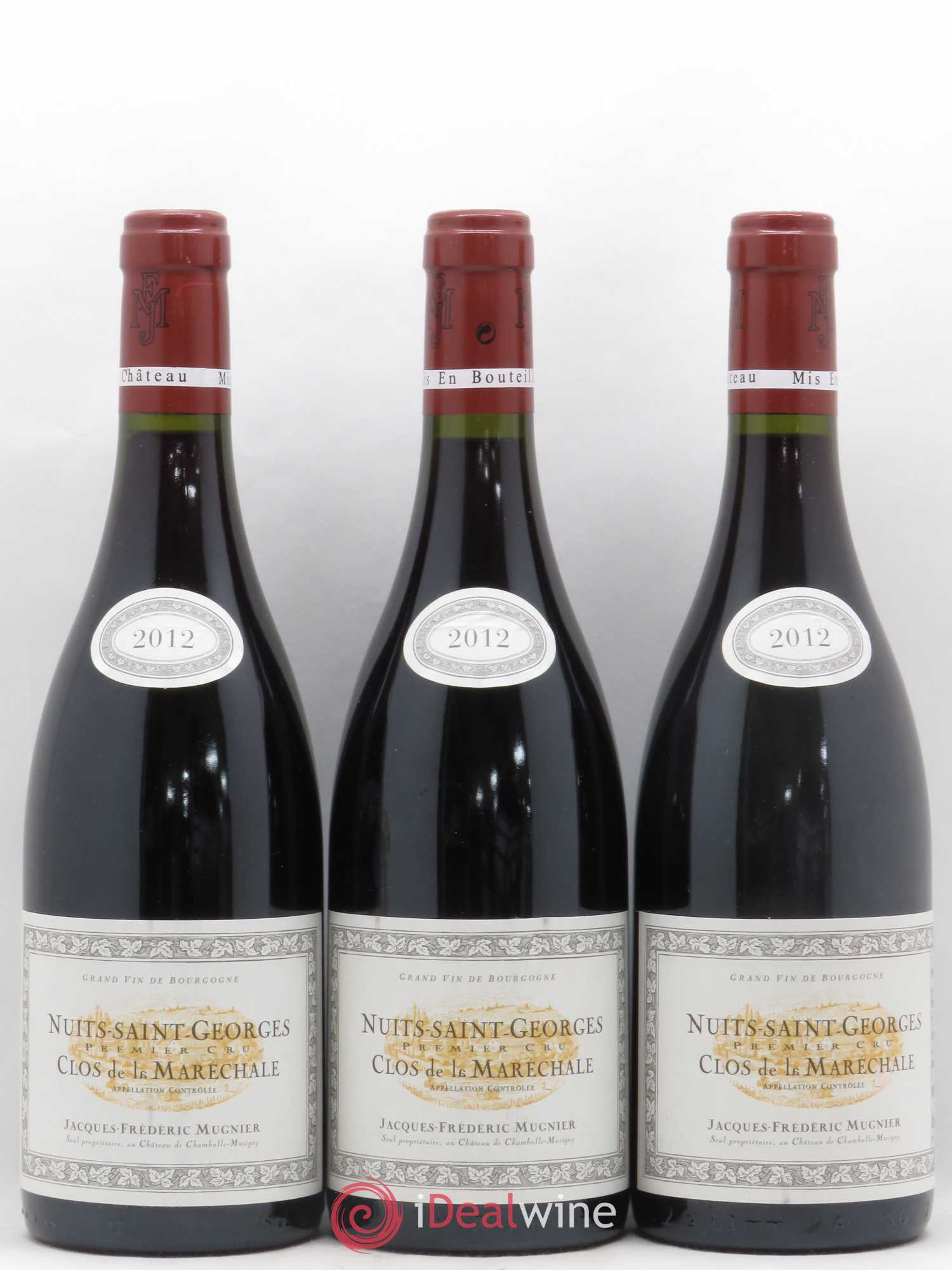 Nuits-Saint-Georges 1er Cru Clos de La Maréchale Jacques-Frédéric Mugnier 2012 - Lot de 3 bouteilles - 0